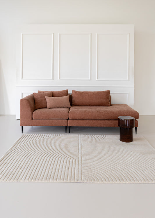 Carpet MOMO Rugs Studio | Bending Lines beige