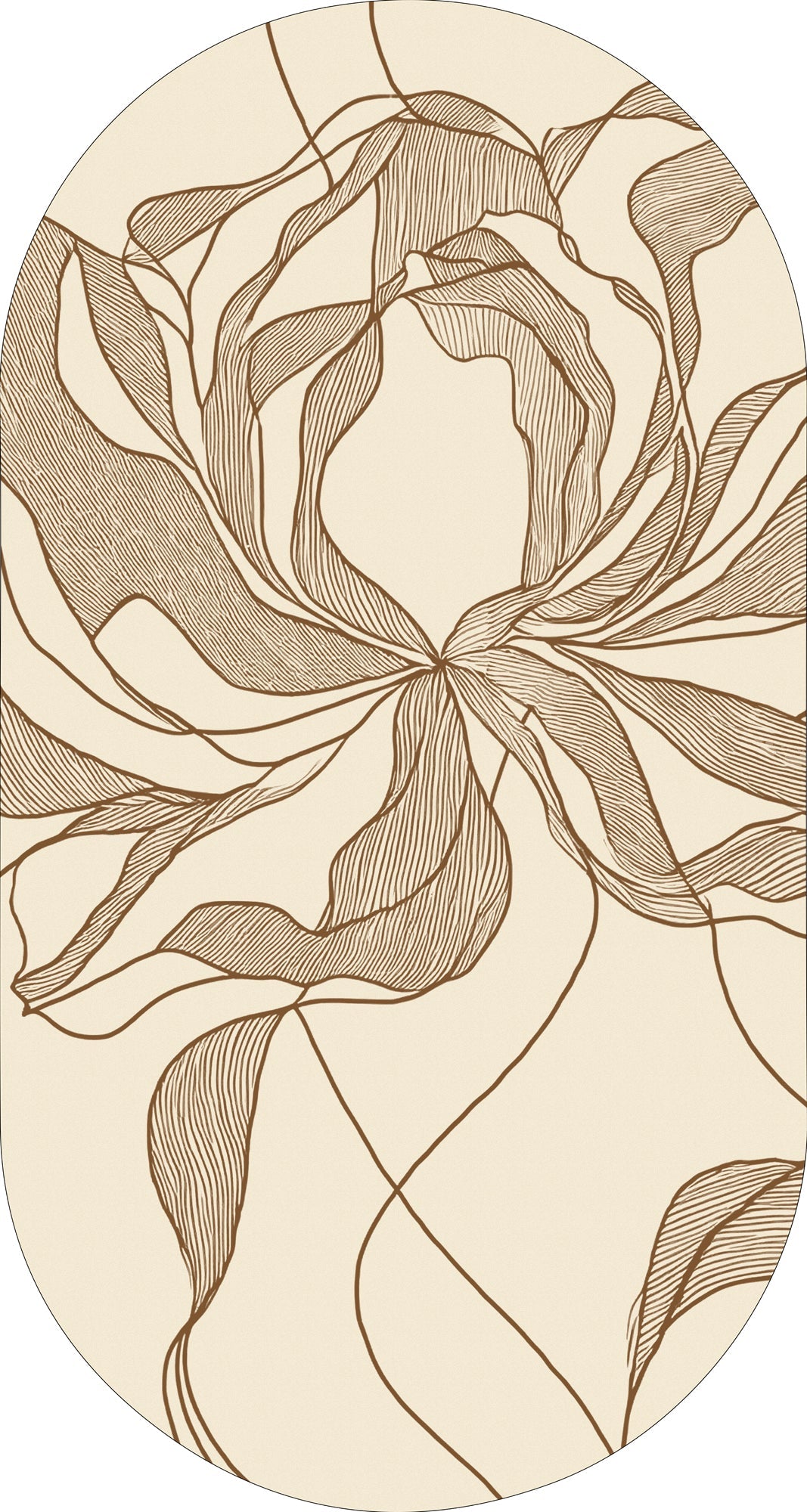 Rug MOMO rugs x NOŪRA studios - Bloom Beige/ terra capsule