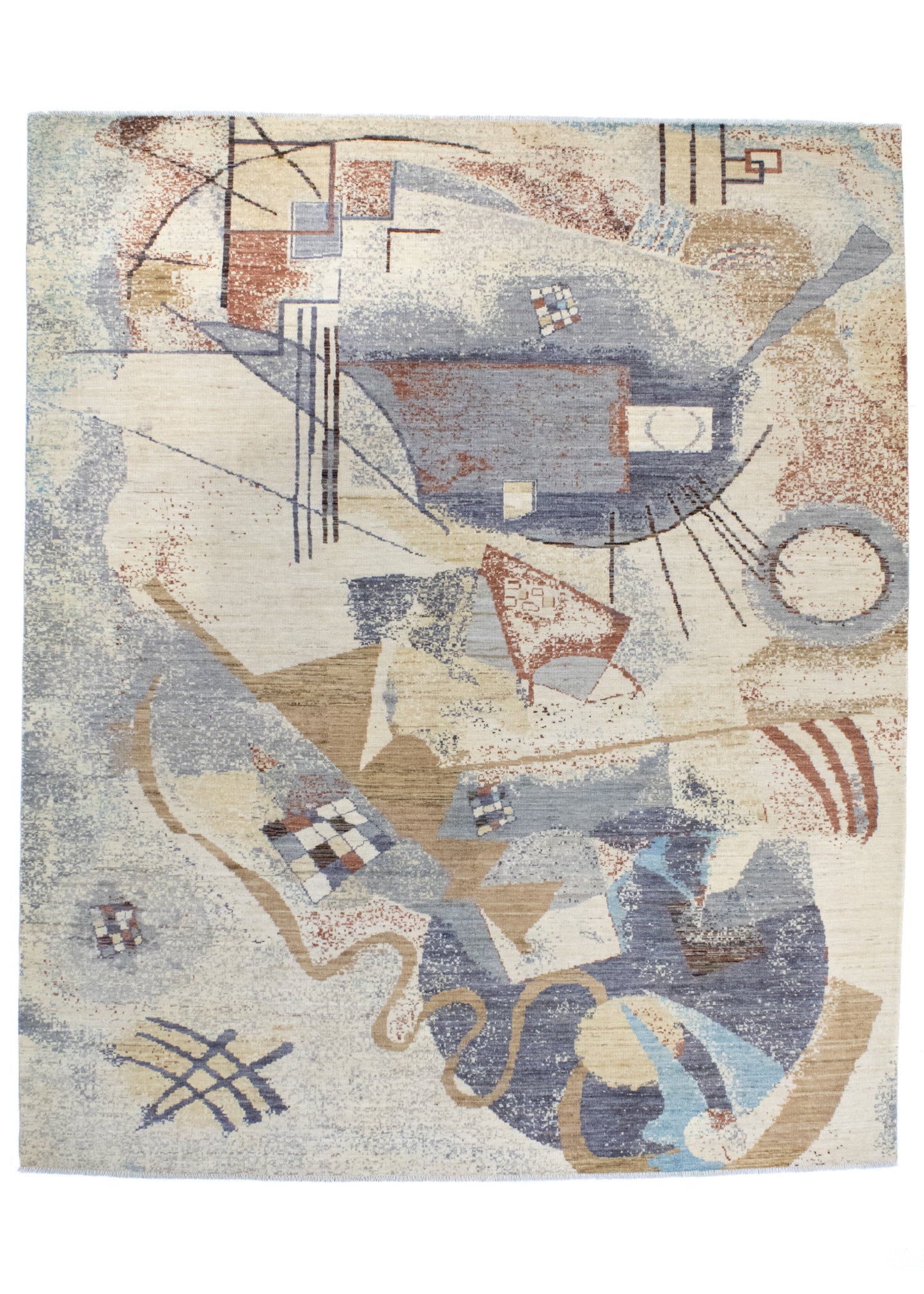 Unique Ziegler Art Deco Rug 18445 | Hand-knotted from Afghanistan (in stock)
