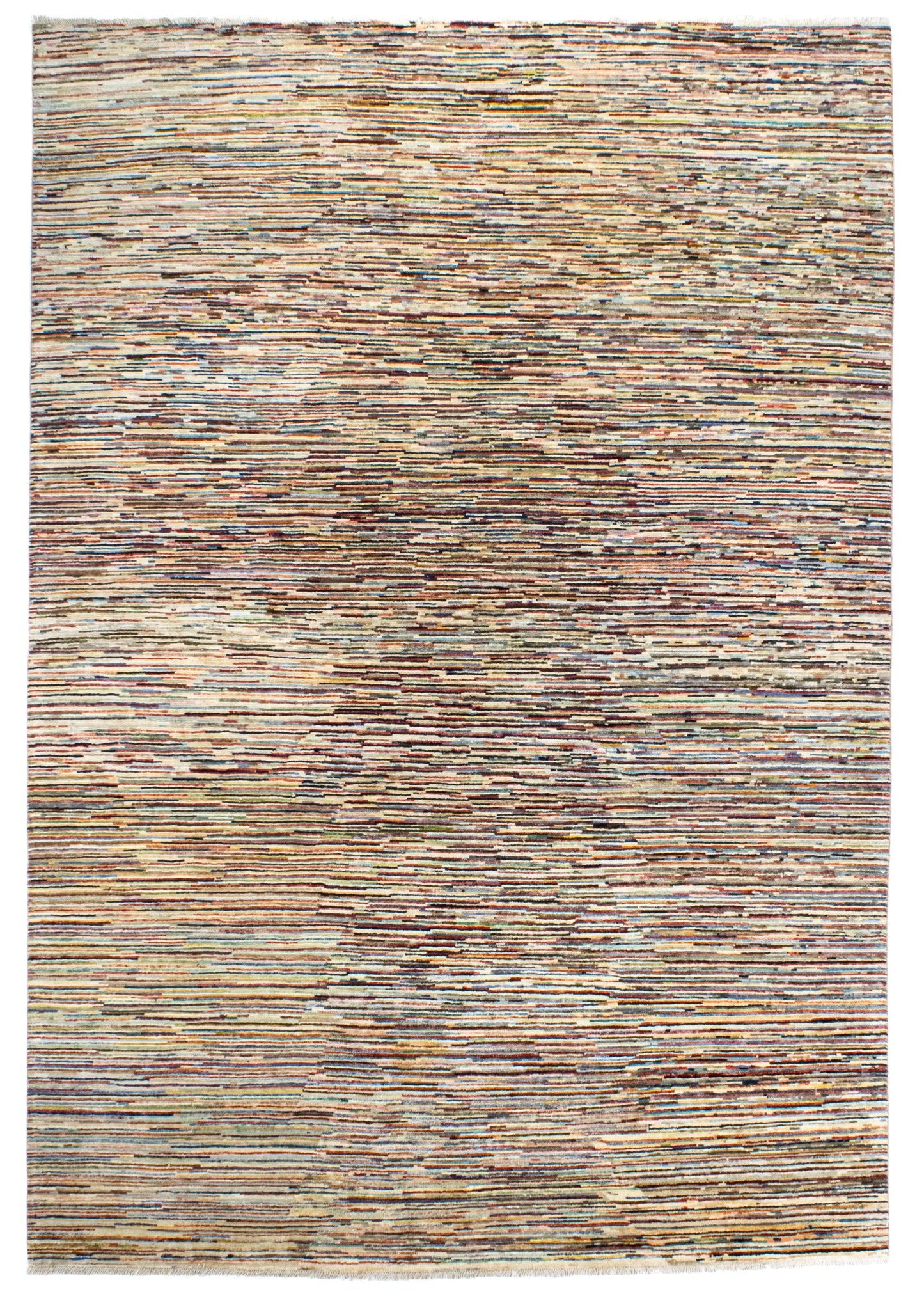 Unique Ziegler Stripe Rug 15278 | Hand-knotted from Afghanistan