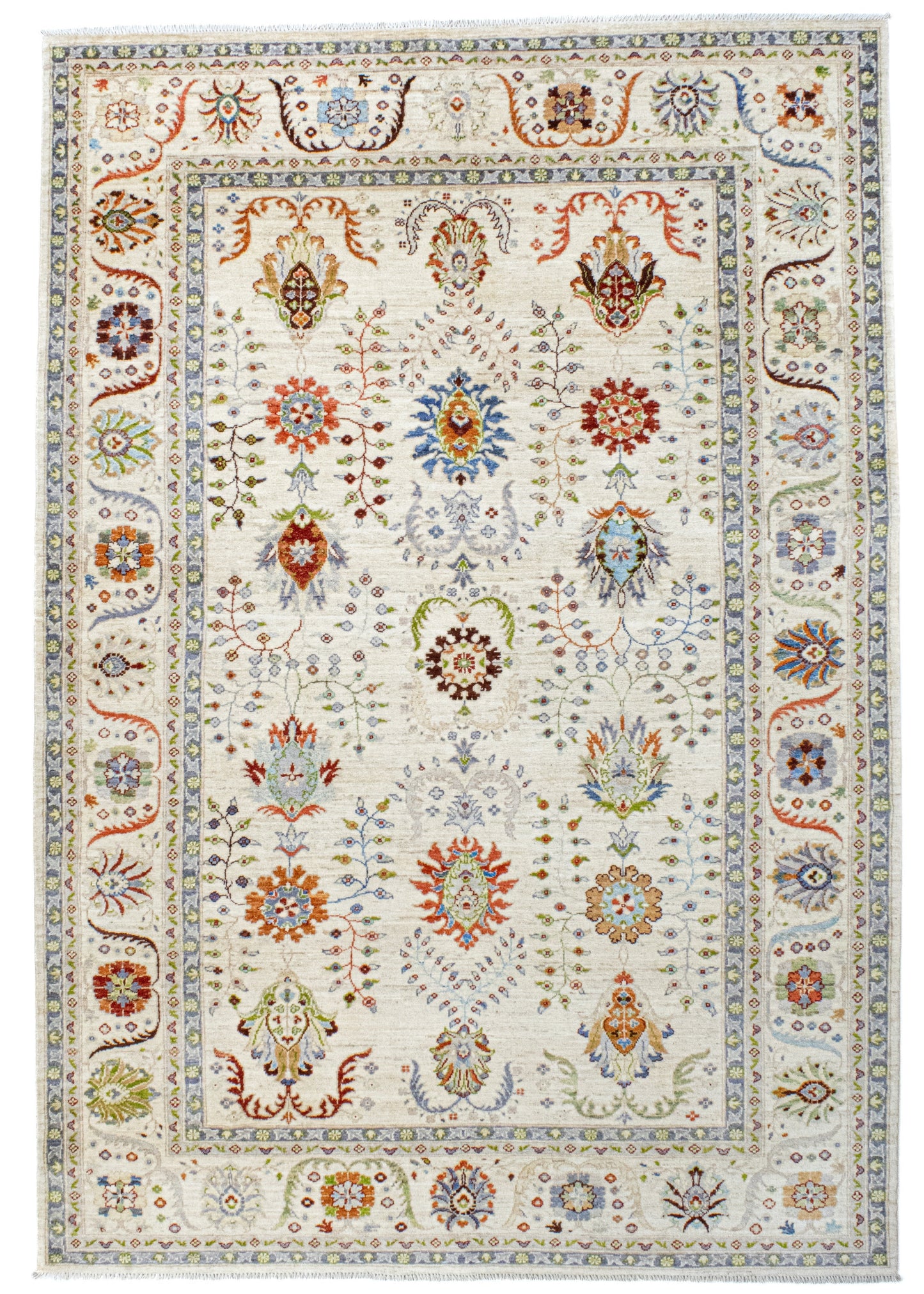 Unique Ziegler Art Deco Rug 18505 | Hand-knotted from Afghanistan (in stock)