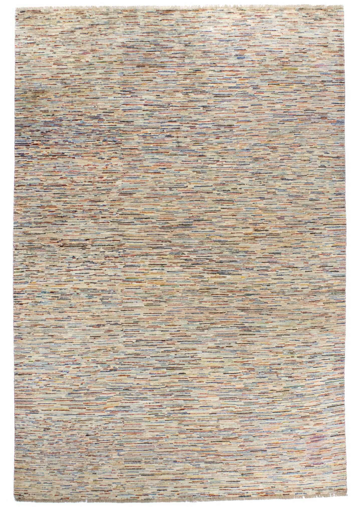 Unique Ziegler Stripe Rug 15184 | Hand-knotted from Afghanistan