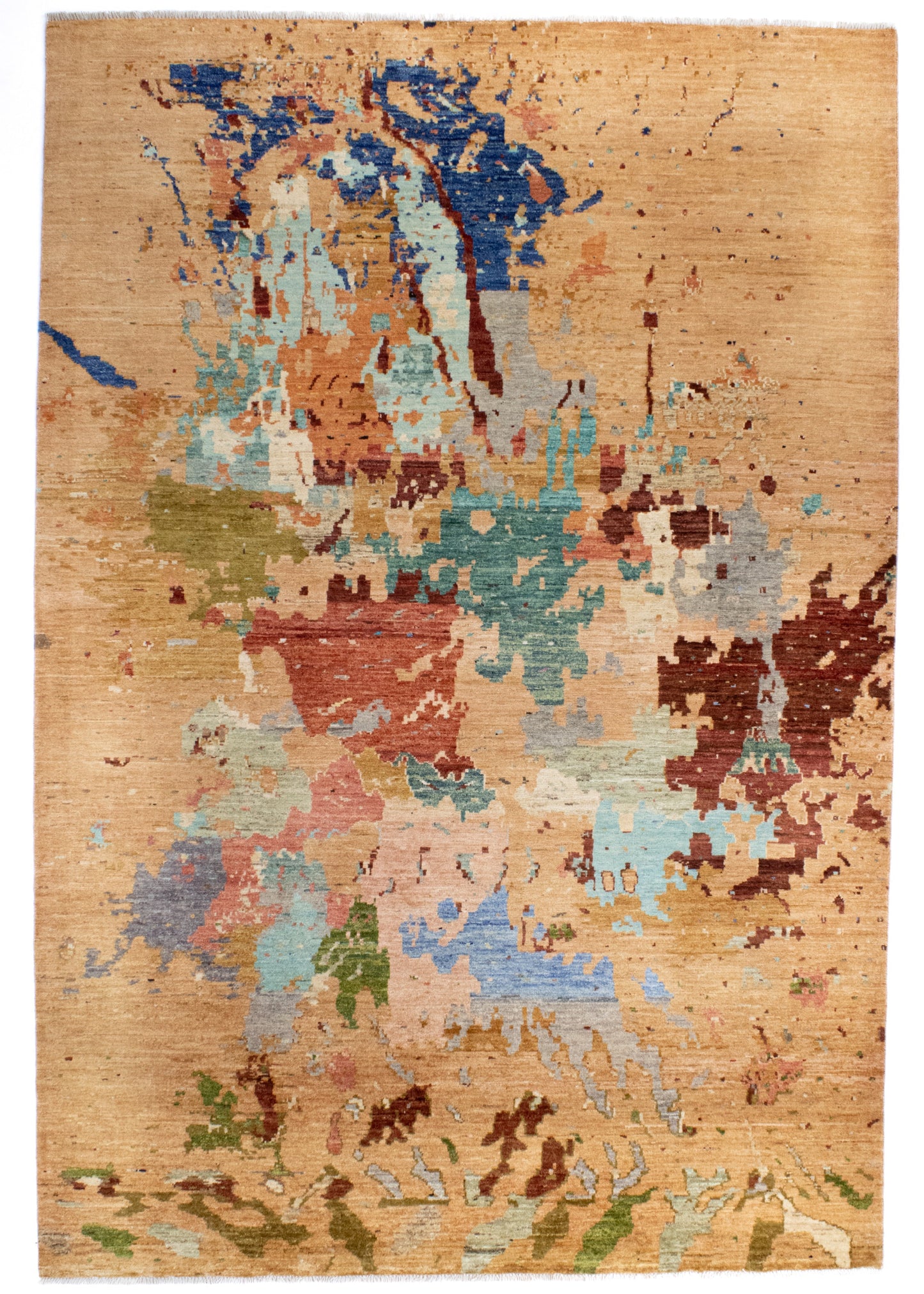 Unique Ziegler Art Deco Rug 16629 | Hand-knotted from Afghanistan (in stock)