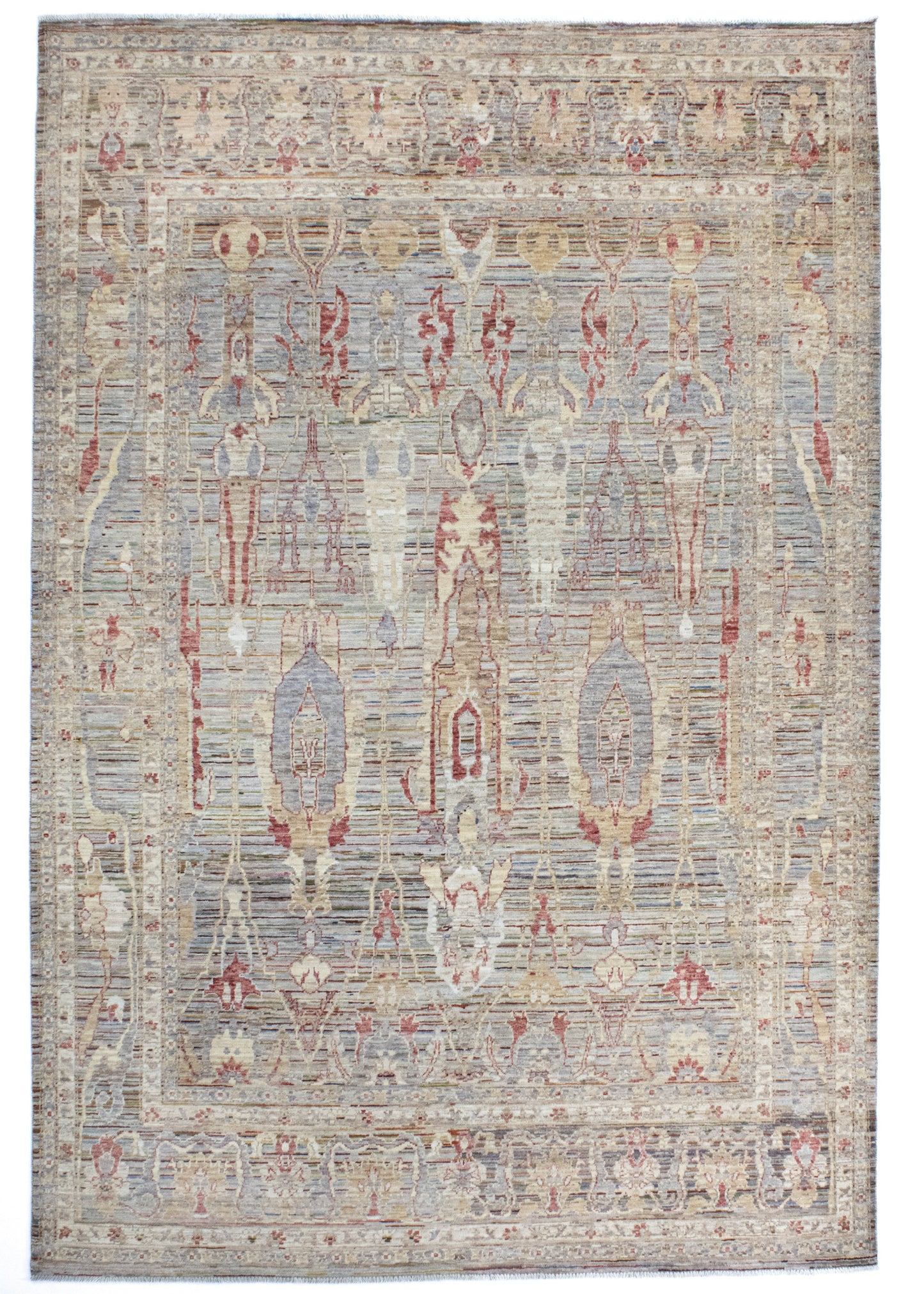 Unique Ziegler Art Deco Rug 18443 | Hand-knotted from Afghanistan (in stock)