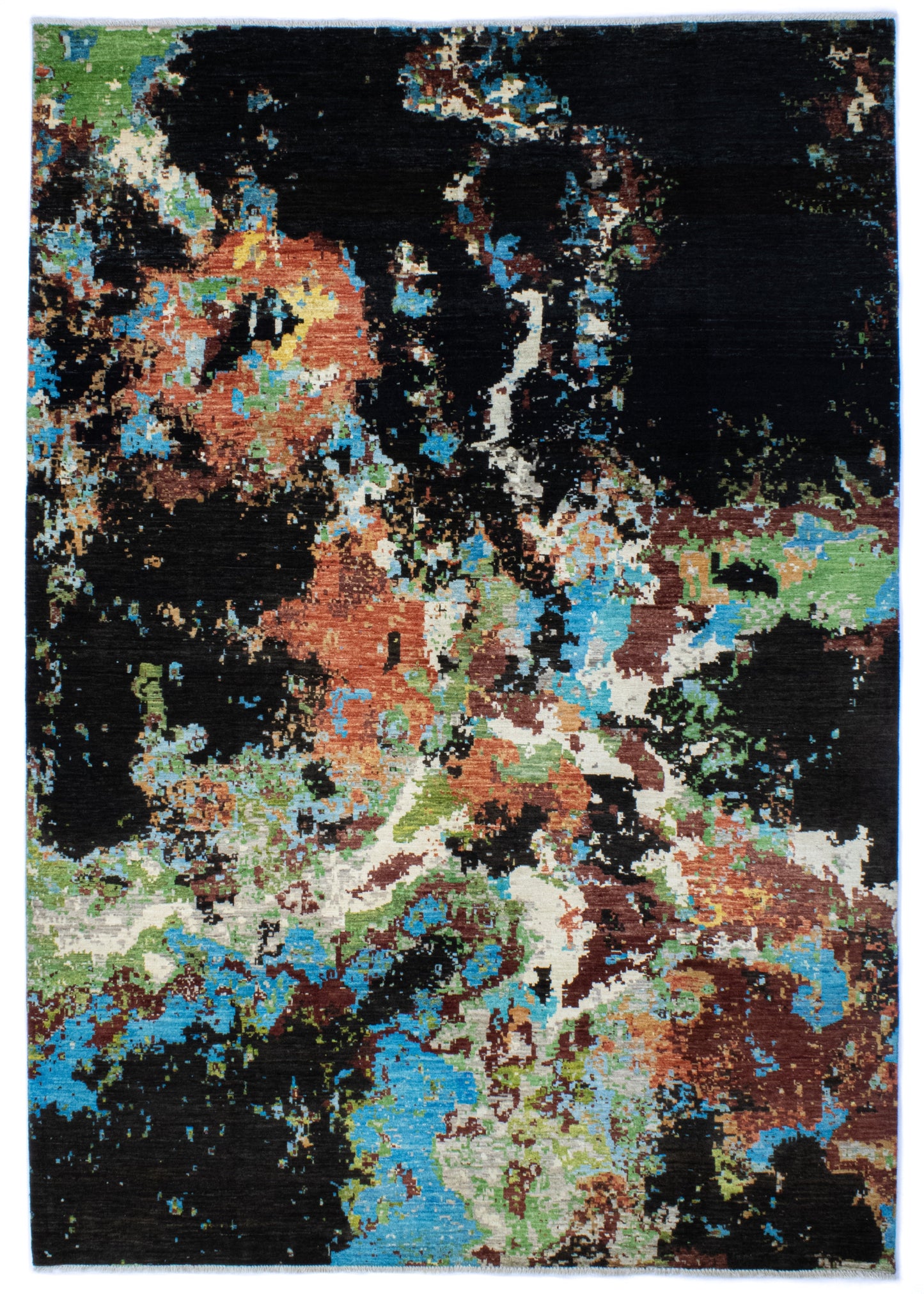 Unique Ziegler Art Deco Rug 12318 | Hand-knotted from Afghanistan (in stock)