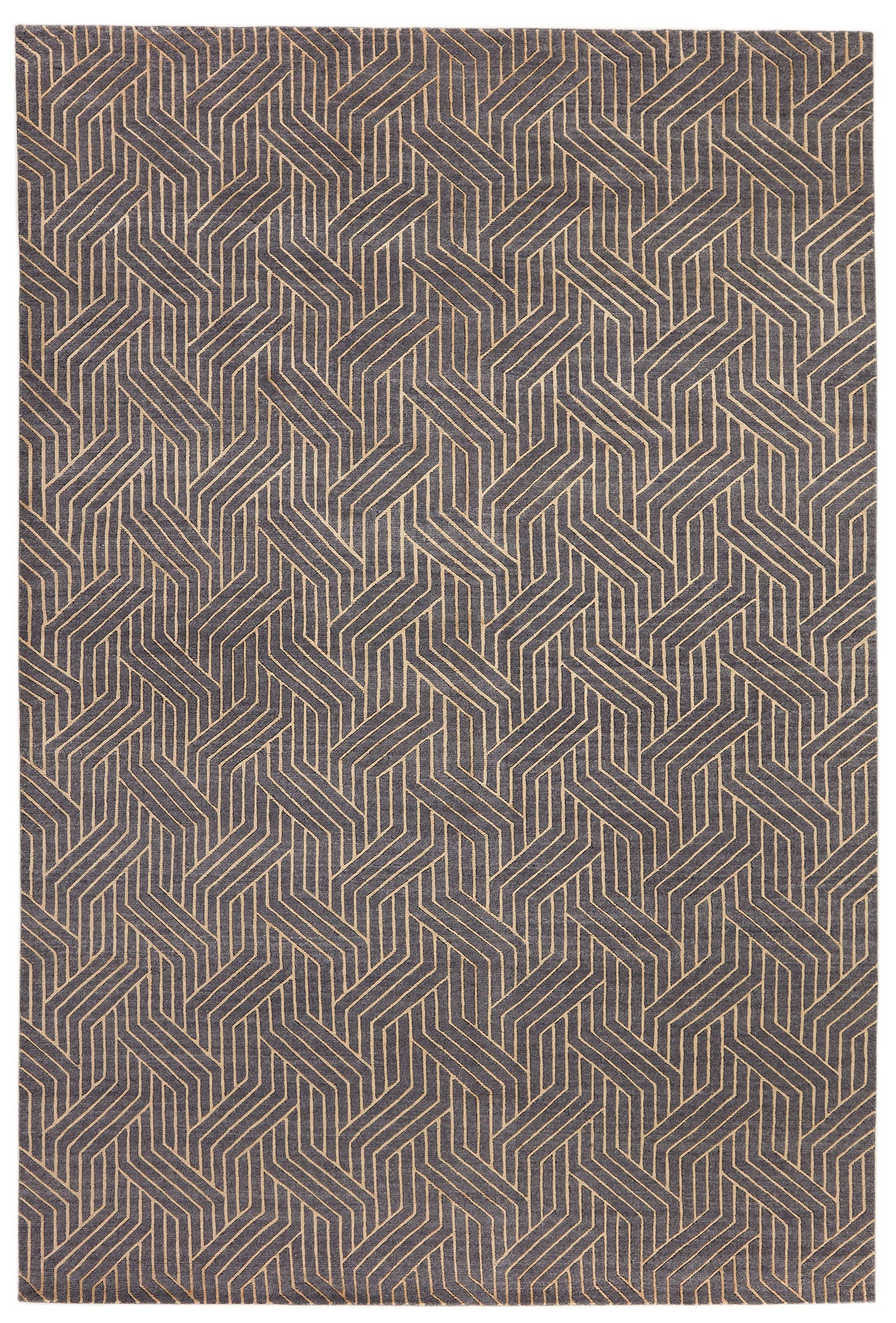 Carpet MOMO Rugs Companion Charcoal Gold