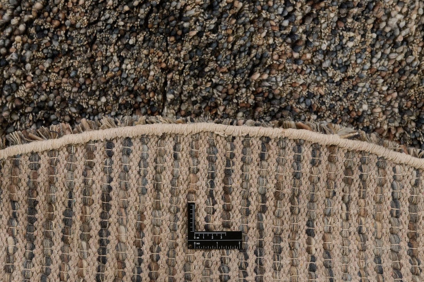 Carpet MOMO Rugs Coral Brown Round