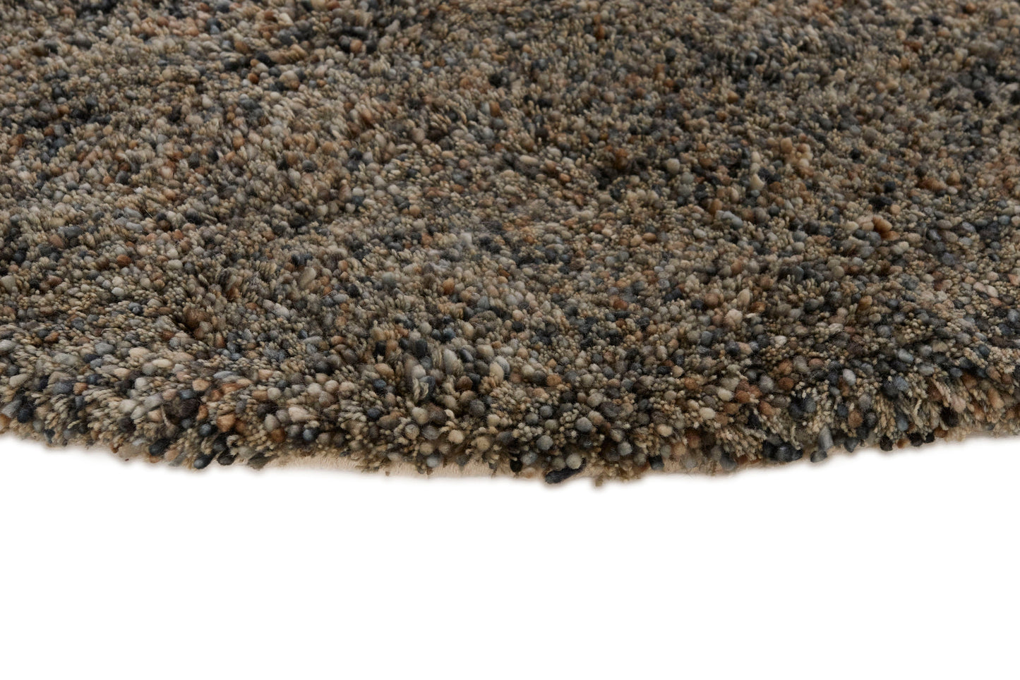 Carpet MOMO Rugs Coral Brown Round