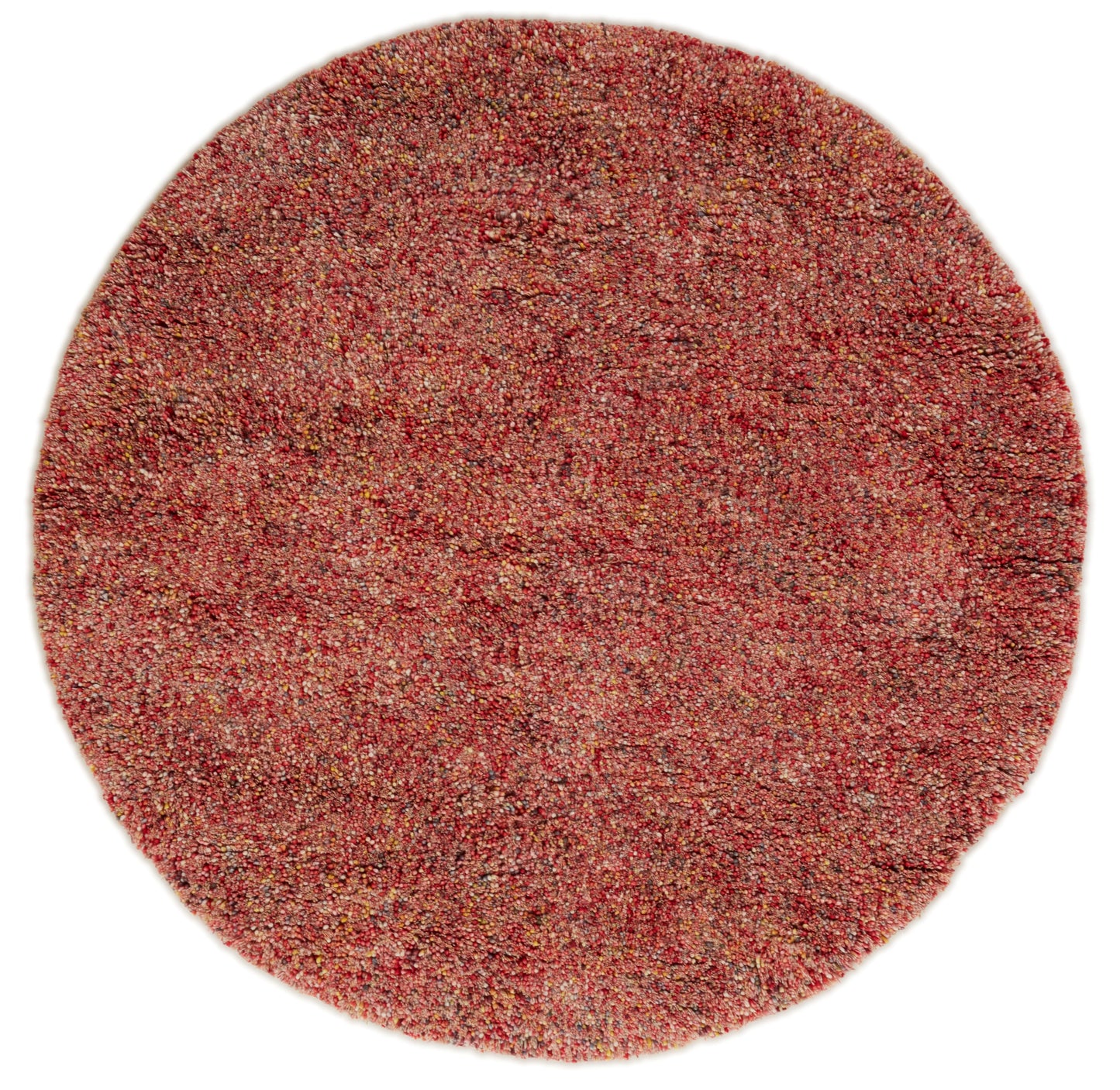 Carpet MOMO Rugs Coral Red Multi Round