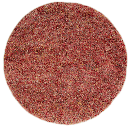 Carpet MOMO Rugs Coral Red Multi Round