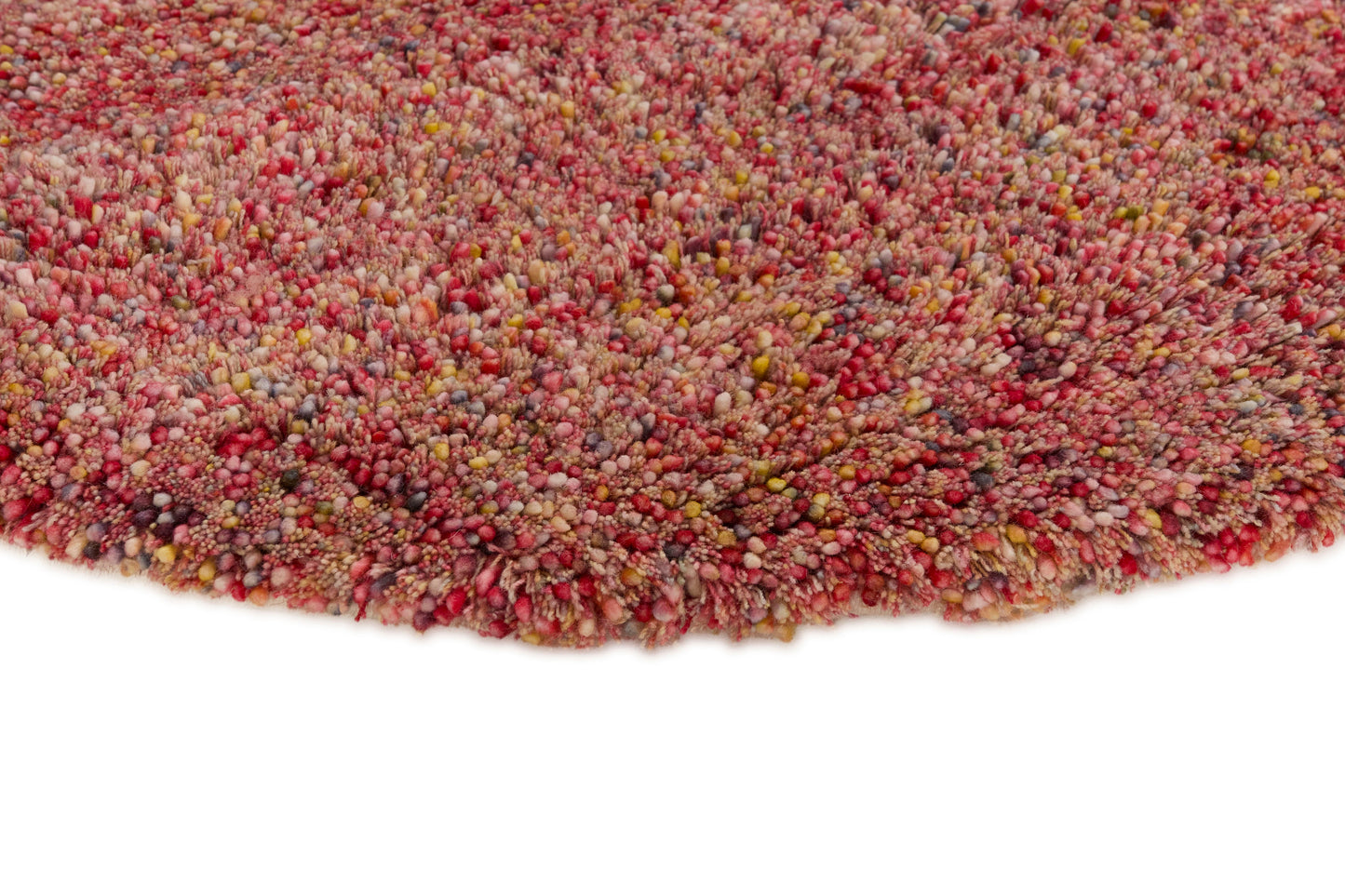 Carpet MOMO Rugs Coral Red Multi Round
