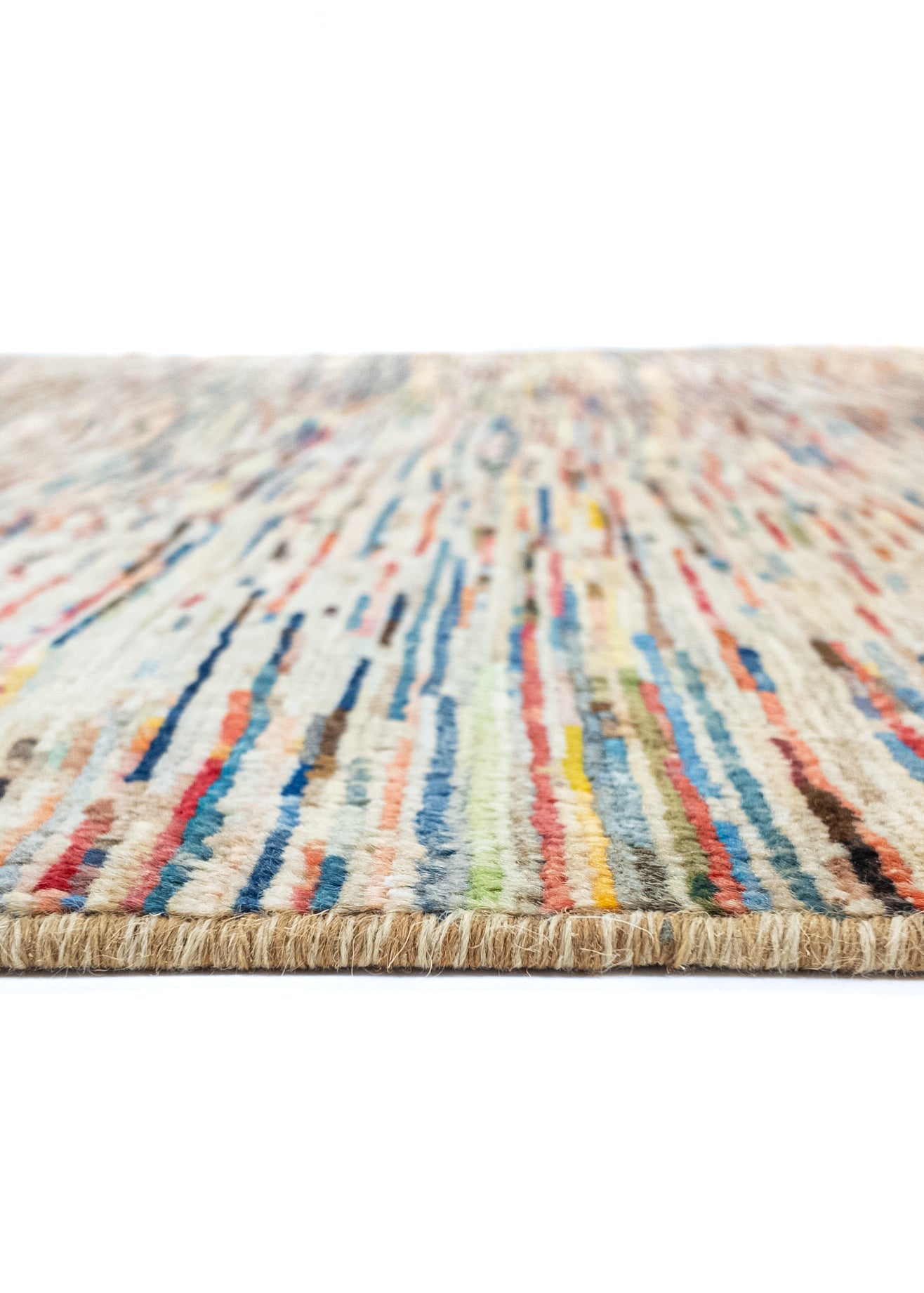Unique Ziegler Stripe Rug 15278 | Hand-knotted from Afghanistan