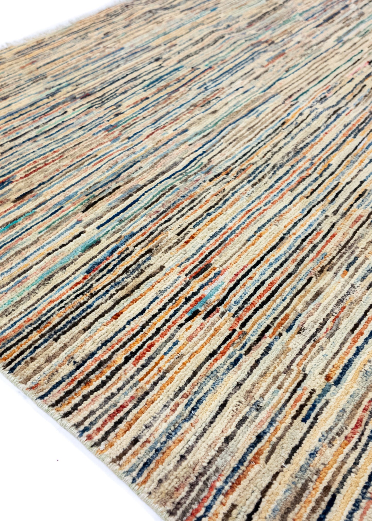 Unique Ziegler Stripe Rug 170 | Hand-knotted from Afghanistan