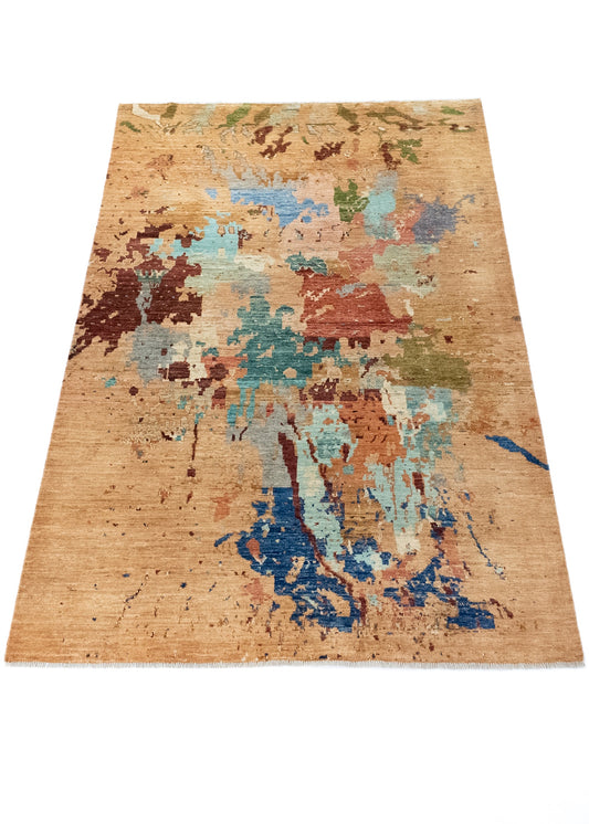 Unique Ziegler Art Deco Rug 16629 | Hand-knotted from Afghanistan (in stock)