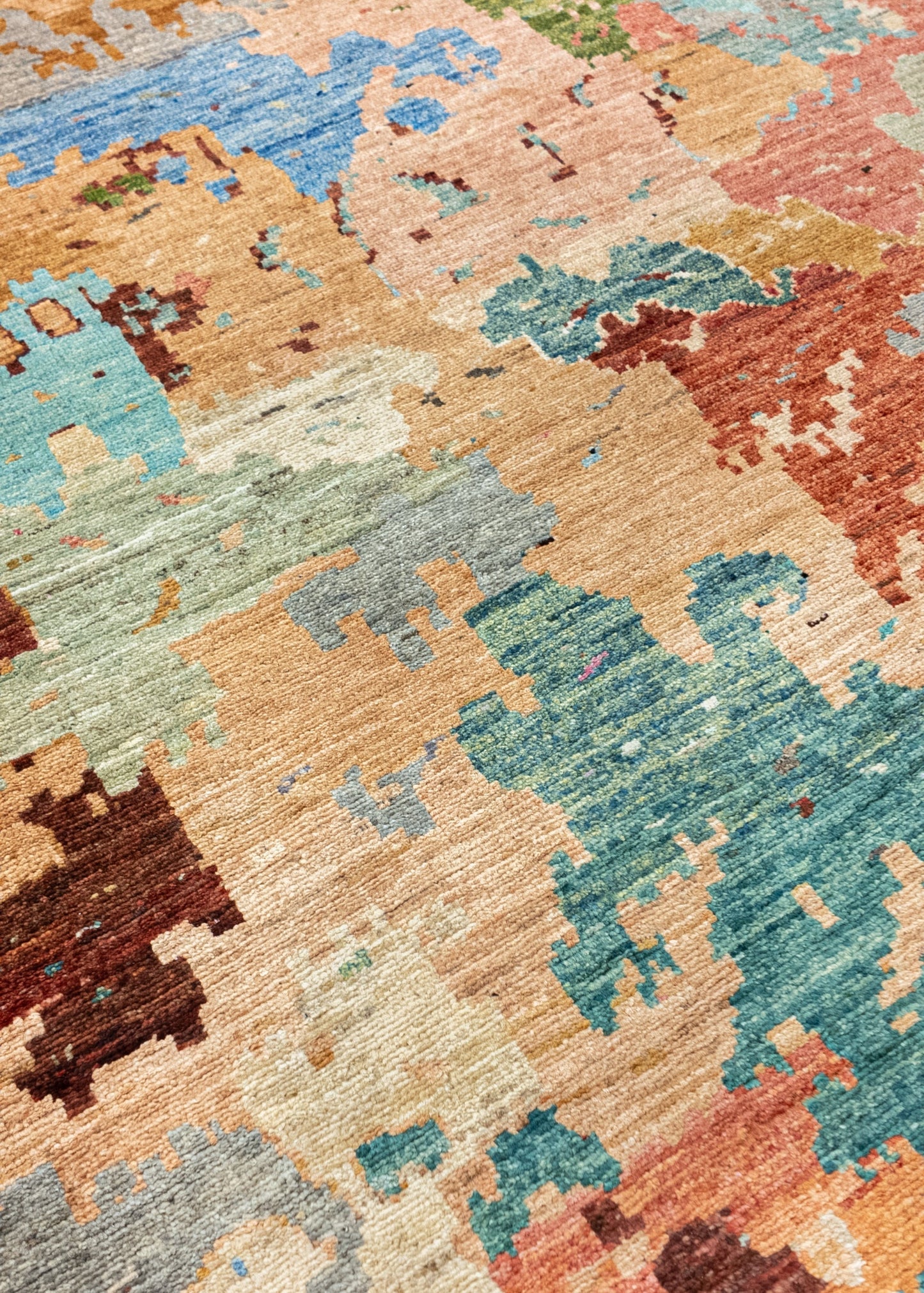 Unique Ziegler Art Deco Rug 16629 | Hand-knotted from Afghanistan (in stock)