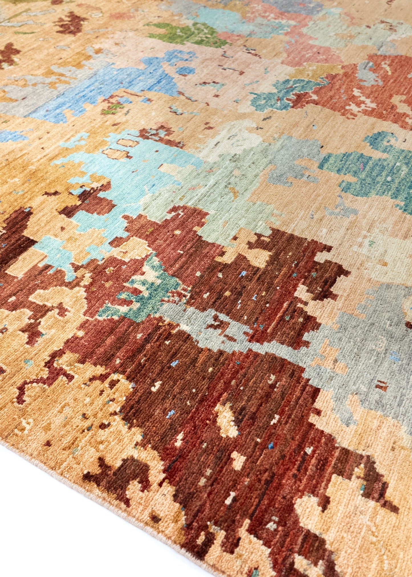 Unique Ziegler Art Deco Rug 16629 | Hand-knotted from Afghanistan (in stock)