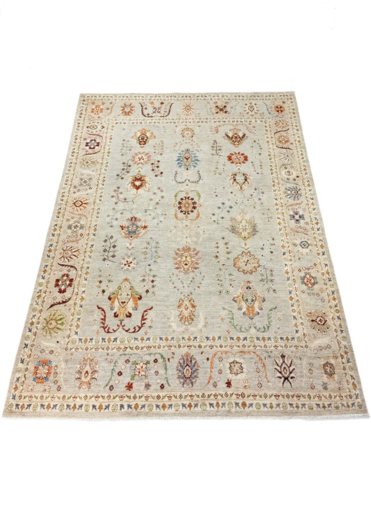 Unique Ziegler Art Deco Rug C-35 | Hand-knotted from Afghanistan (in stock)