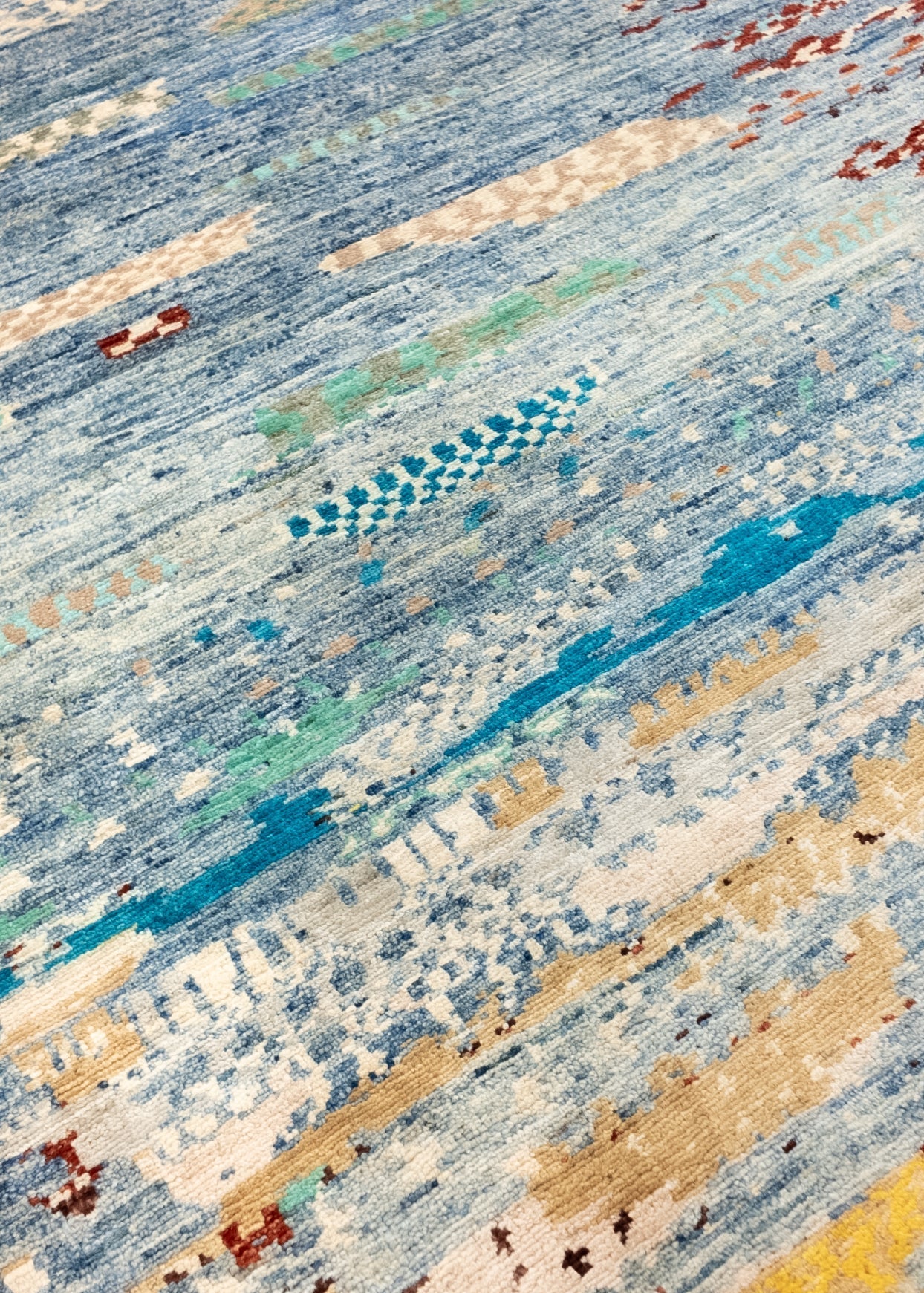 Unique Ziegler Art Deco Rug 17881 | Hand-knotted from Afghanistan (in stock)