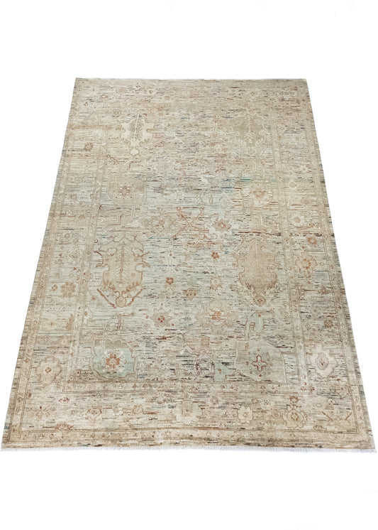 Unique Ziegler Art Deco Rug 16725 | Hand-knotted from Afghanistan (in stock)