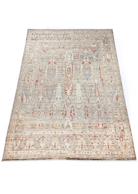 Unique Ziegler Art Deco Rug 18443 | Hand-knotted from Afghanistan (in stock)