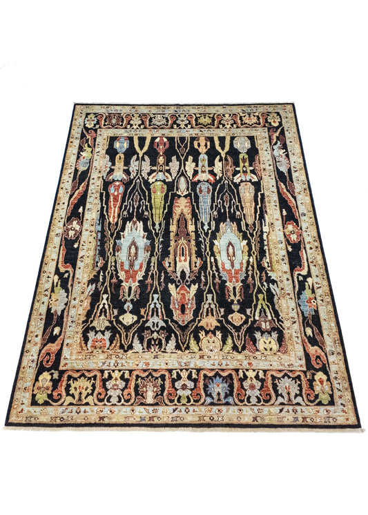 Unique Ziegler Art Deco Rug 13554 | Hand-knotted from Afghanistan (in stock)
