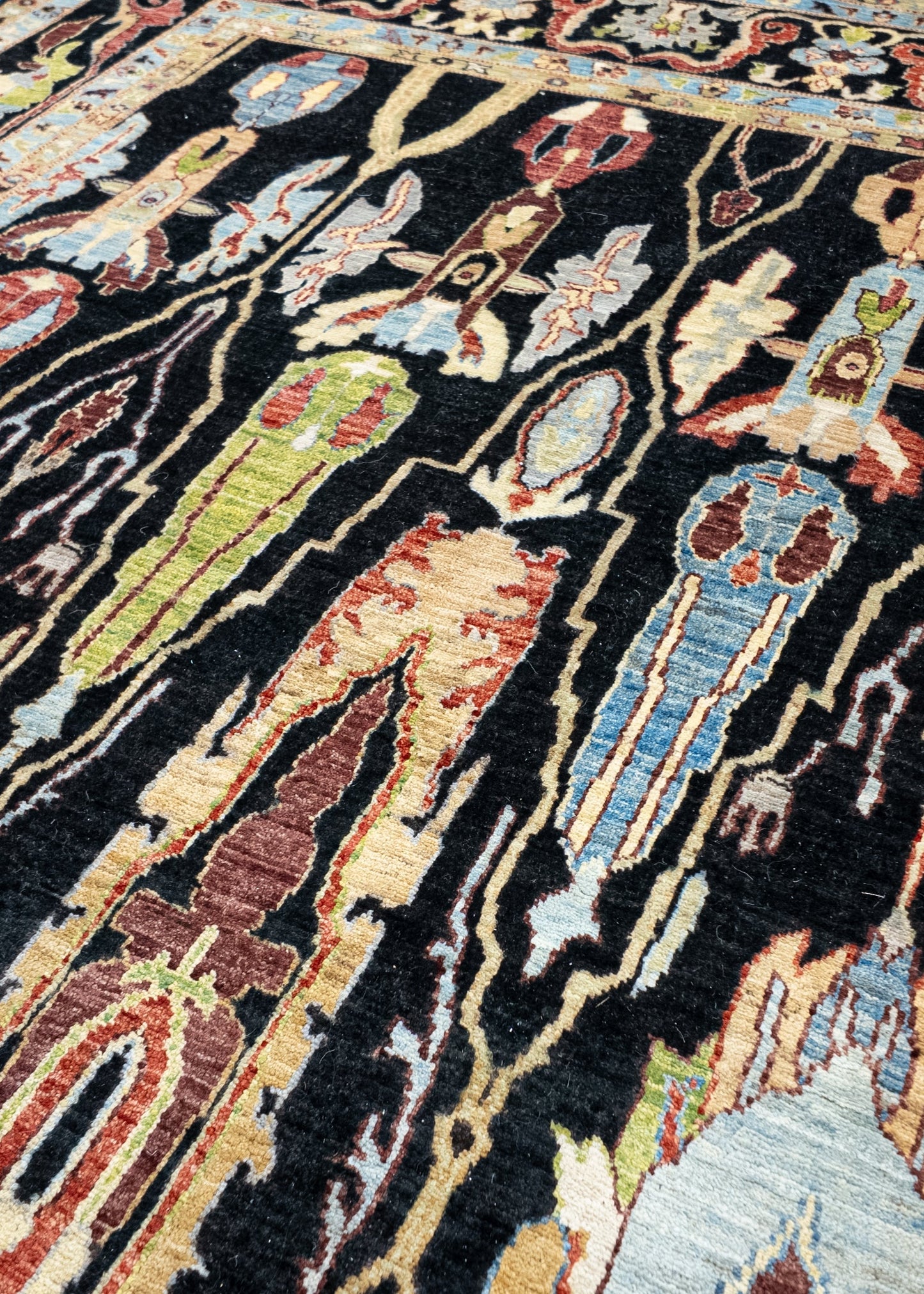 Unique Ziegler Art Deco Rug 13554 | Hand-knotted from Afghanistan (in stock)