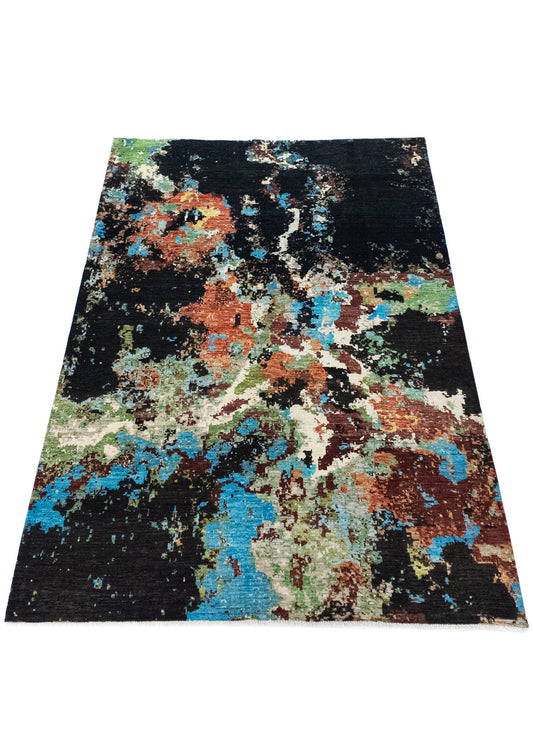 Unique Ziegler Art Deco Rug 12318 | Hand-knotted from Afghanistan (in stock)