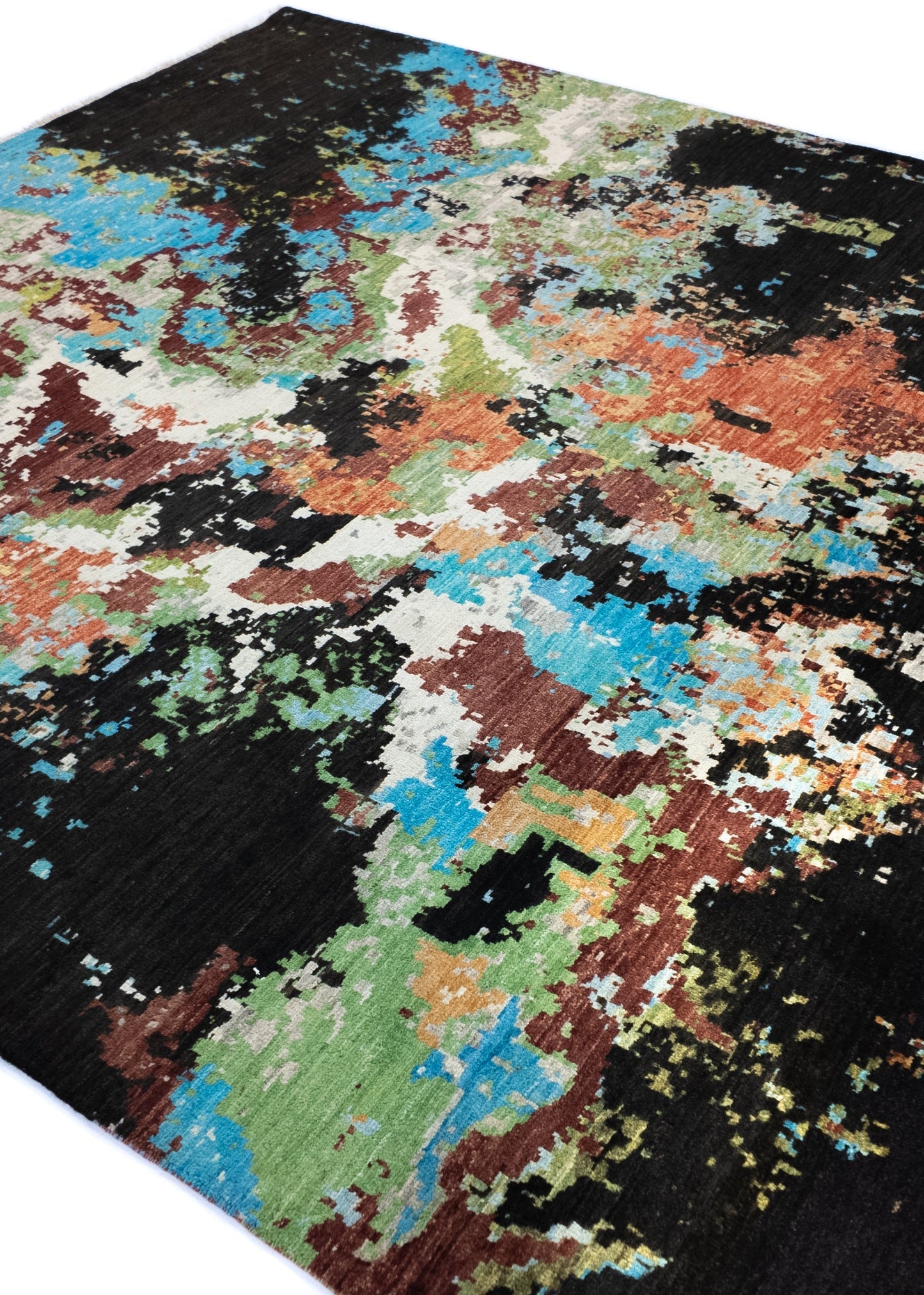 Unique Ziegler Art Deco Rug 12318 | Hand-knotted from Afghanistan (in stock)