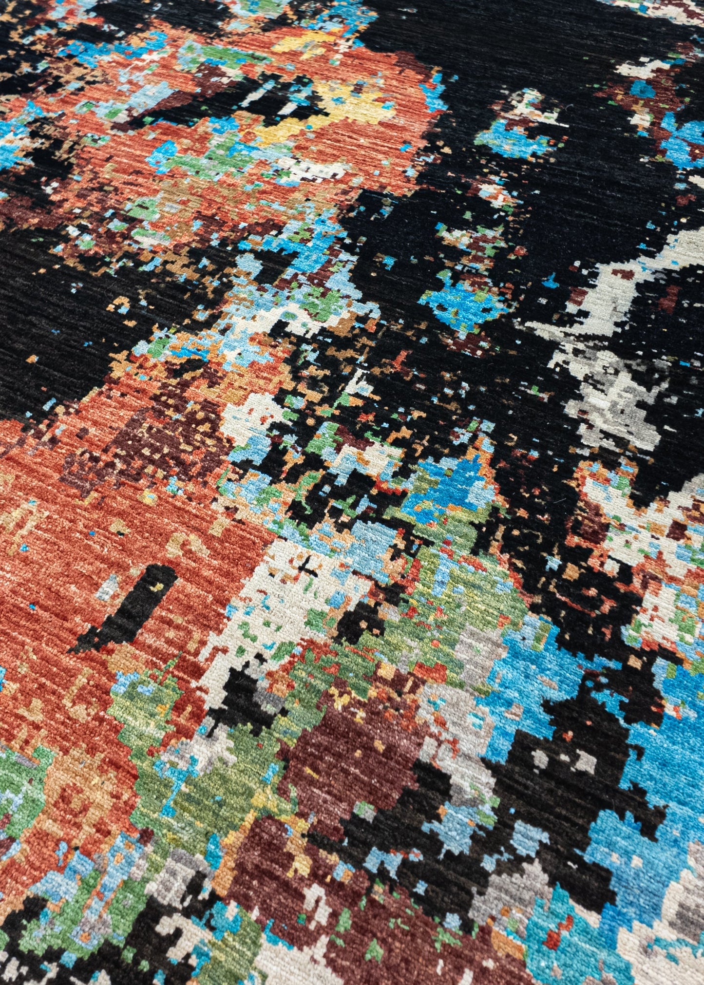 Unique Ziegler Art Deco Rug 12318 | Hand-knotted from Afghanistan (in stock)