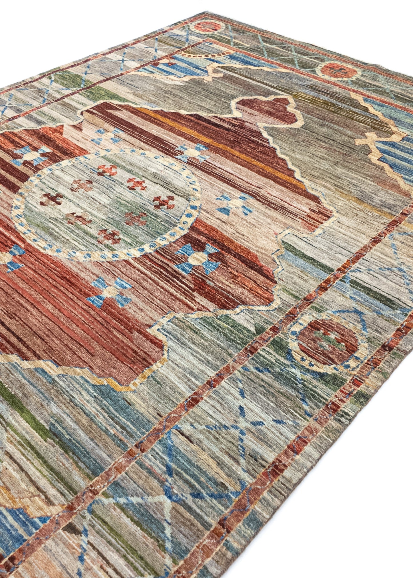 Unique Ziegler Art Deco Rug 18479 | Hand-knotted from Afghanistan (in stock)