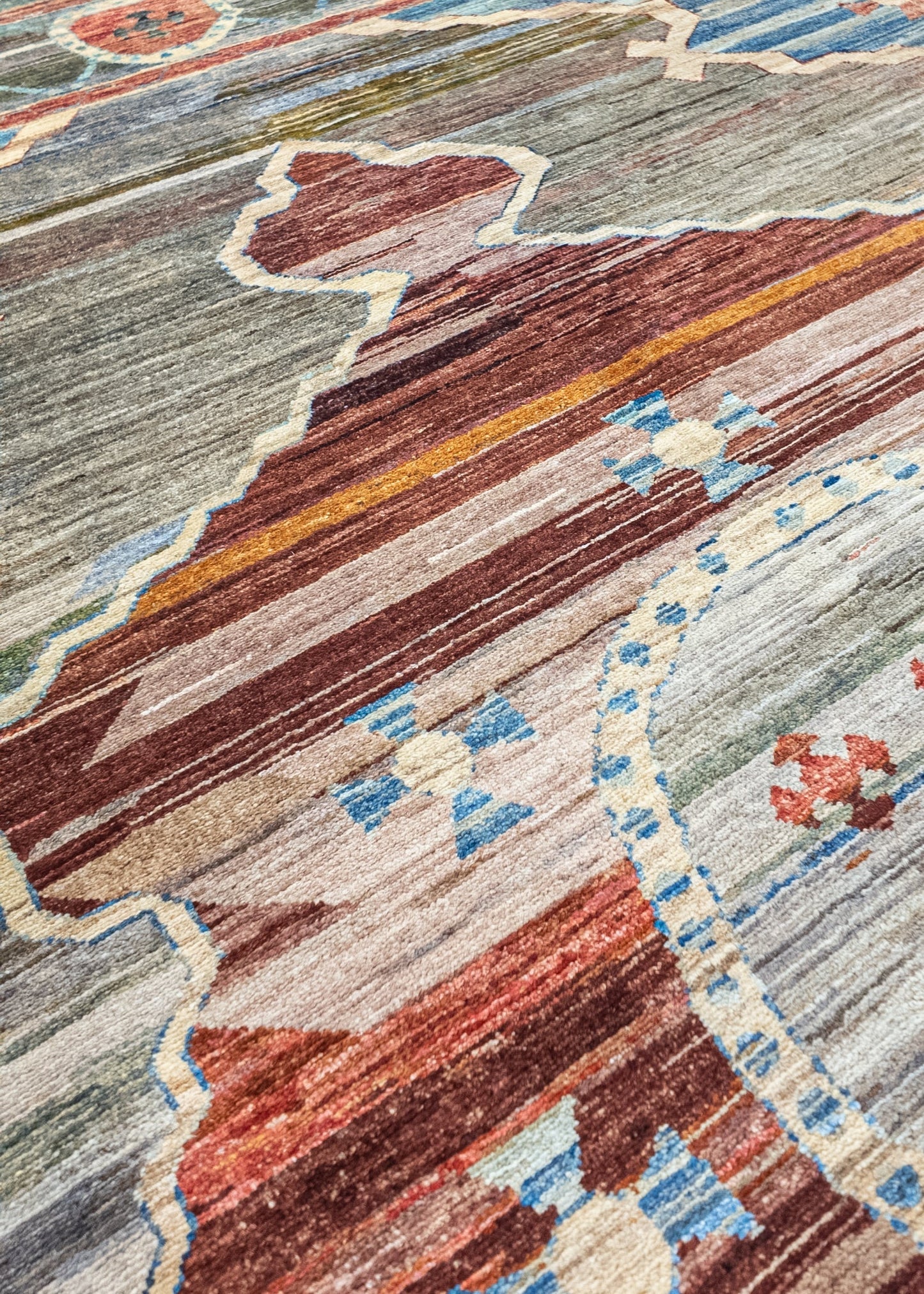 Unique Ziegler Art Deco Rug 18479 | Hand-knotted from Afghanistan (in stock)