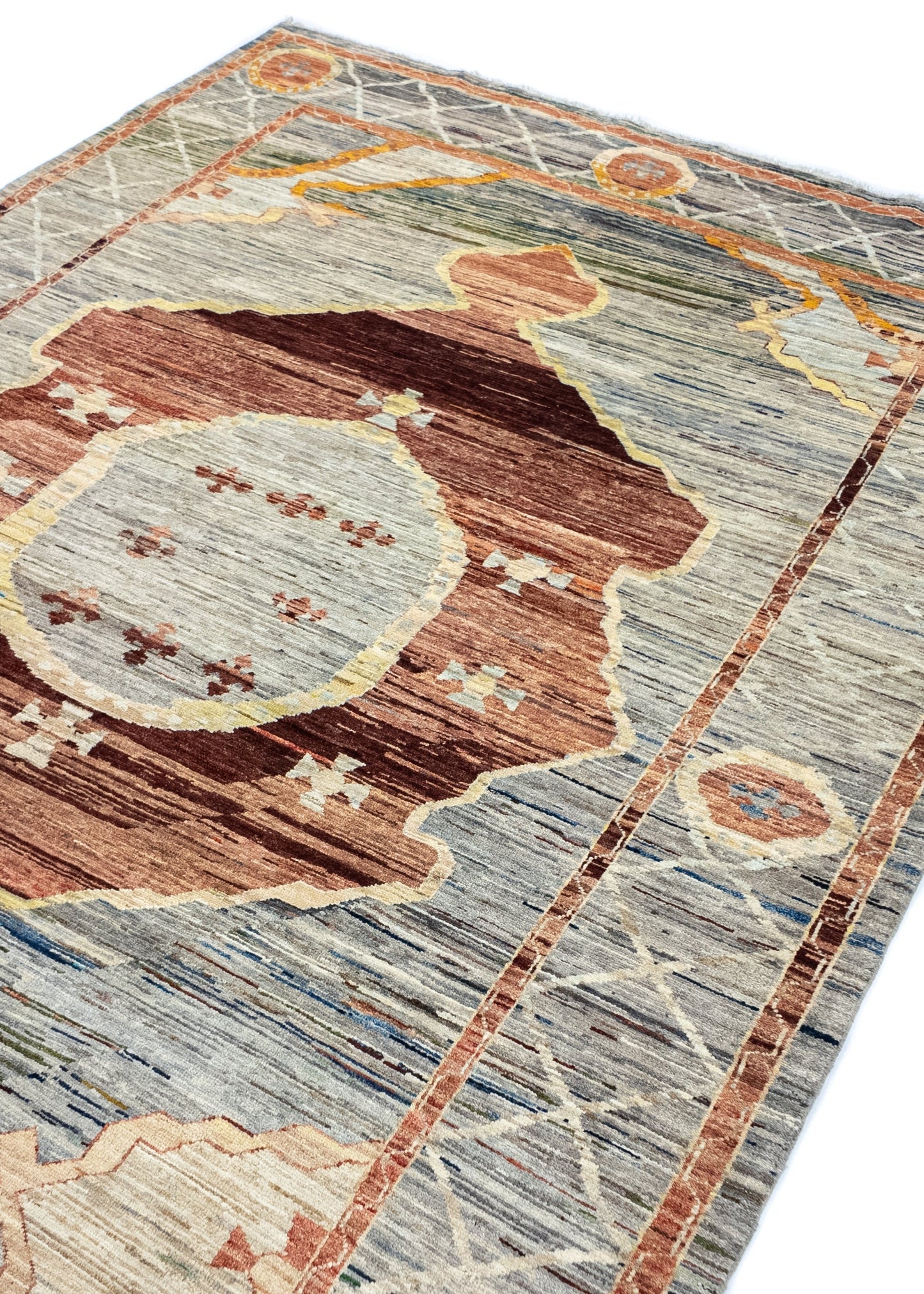 Unique Ziegler Art Deco Rug 19166 | Hand-knotted from Afghanistan (in stock)