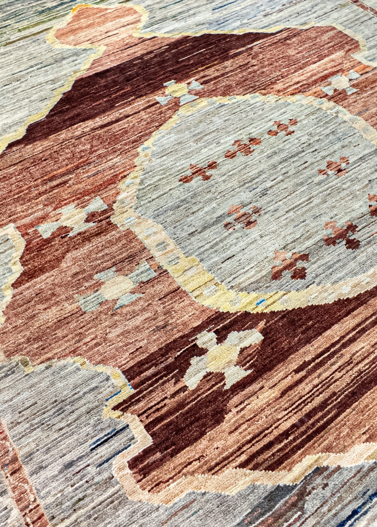 Unique Ziegler Art Deco Rug 19166 | Hand-knotted from Afghanistan (in stock)