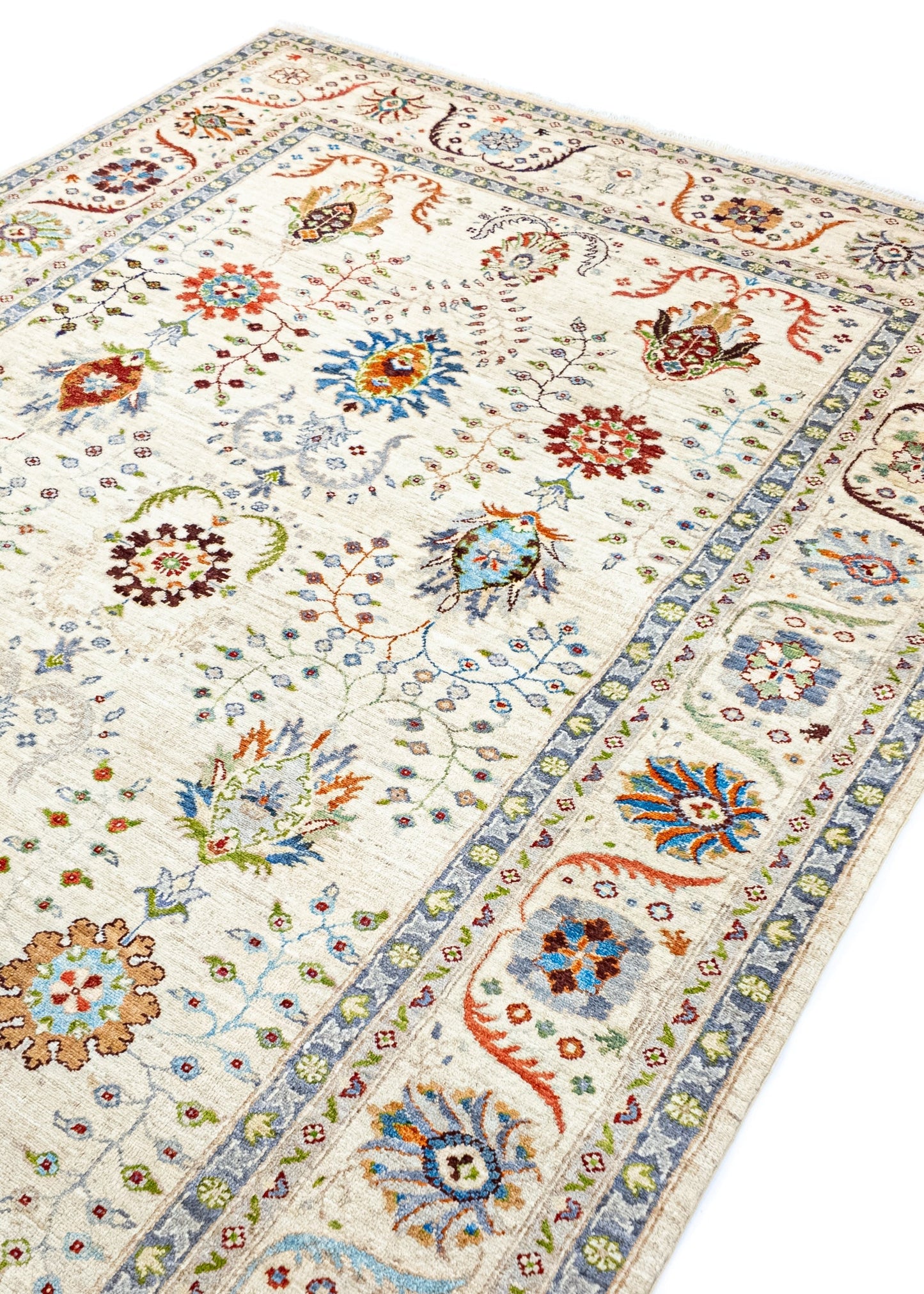 Unique Ziegler Art Deco Rug 18505 | Hand-knotted from Afghanistan (in stock)