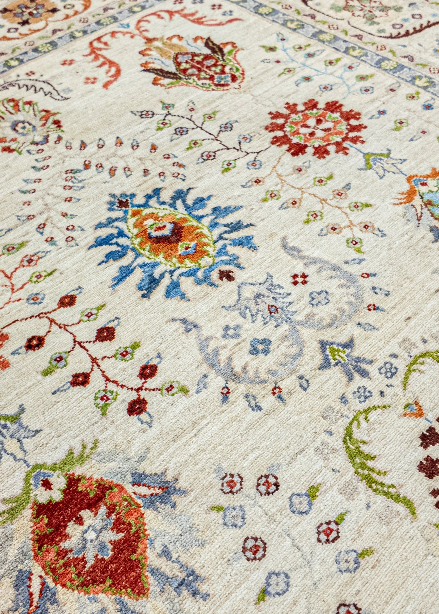 Unique Ziegler Art Deco Rug 18505 | Hand-knotted from Afghanistan (in stock)