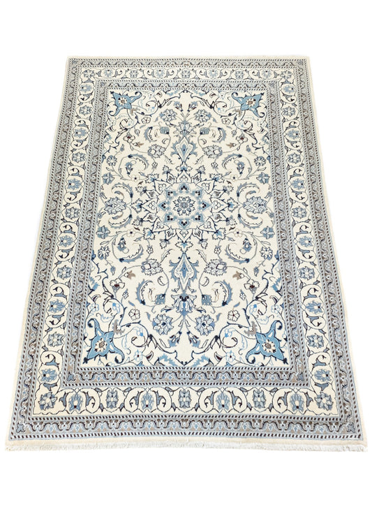 Hand-knotted Oriental Carpet | Unique Nain Kashmar 46936 (in stock)