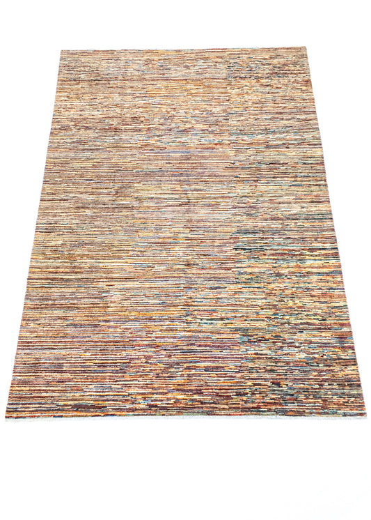 Unique Ziegler Stripe Rug 18799 | Hand-knotted from Afghanistan (in stock)