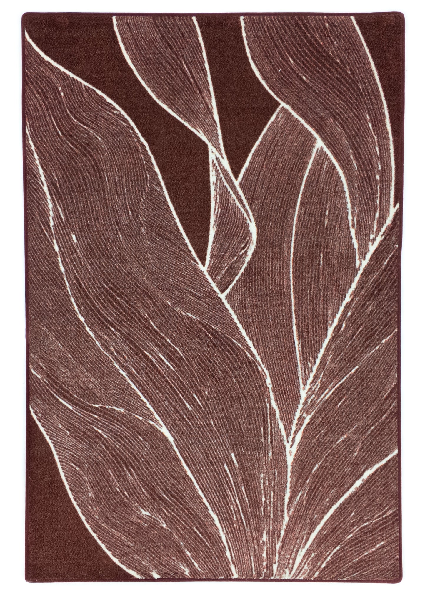 Rug MOMO rugs x NOŪRA studios - Botanical Bordeaux/beige