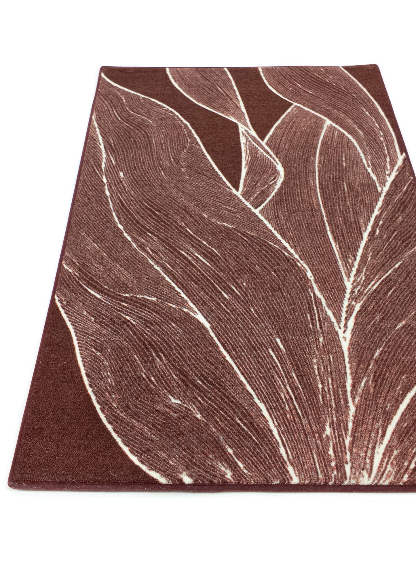 Rug MOMO rugs x NOŪRA studios - Botanical Bordeaux/beige