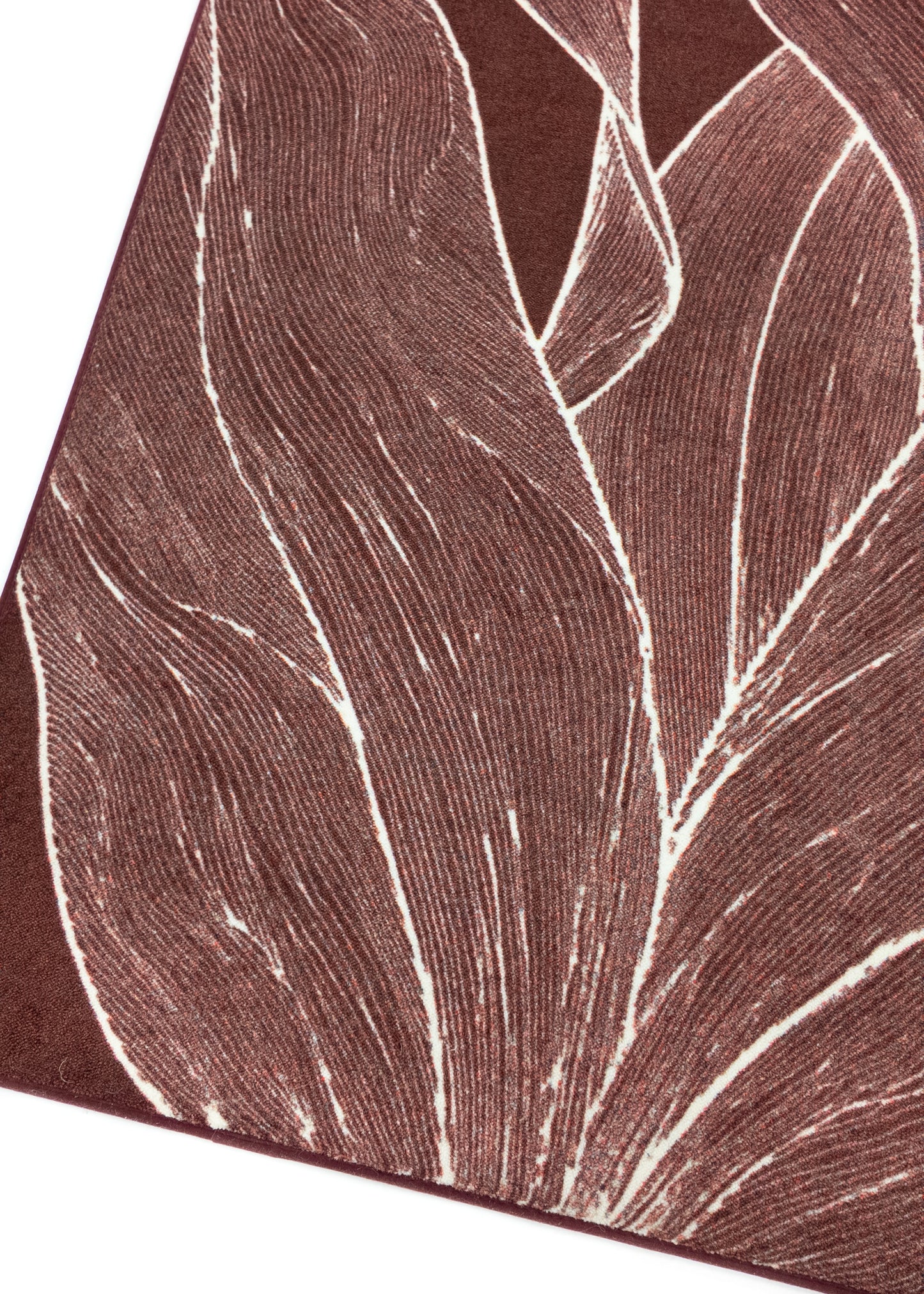 Rug MOMO rugs x NOŪRA studios - Botanical Bordeaux/beige