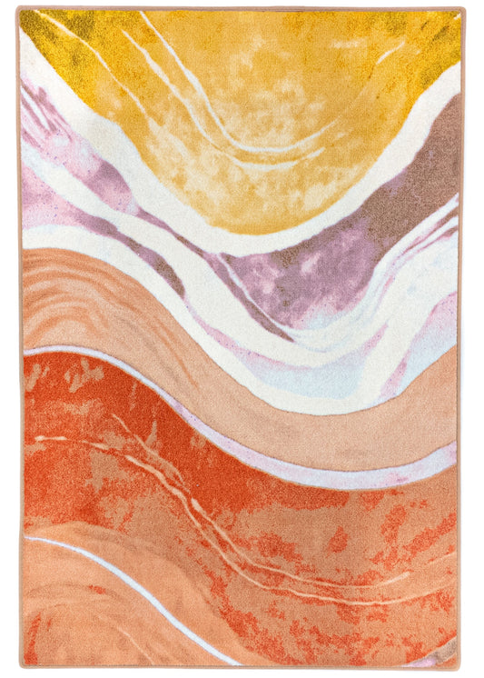 MOMO rugs x NOŪRA studios - Waves Multicolour vibrant rug