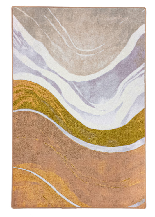 MOMO rugs x NOŪRA studios - Waves Multicolour matt carpet