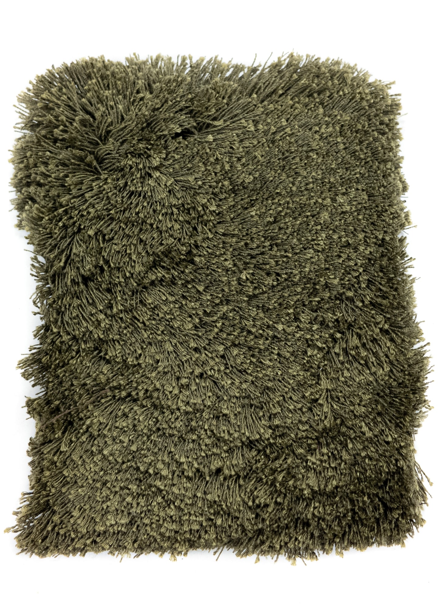Carpet MOMO Rugs Naturais Dark Olive Shaggy
