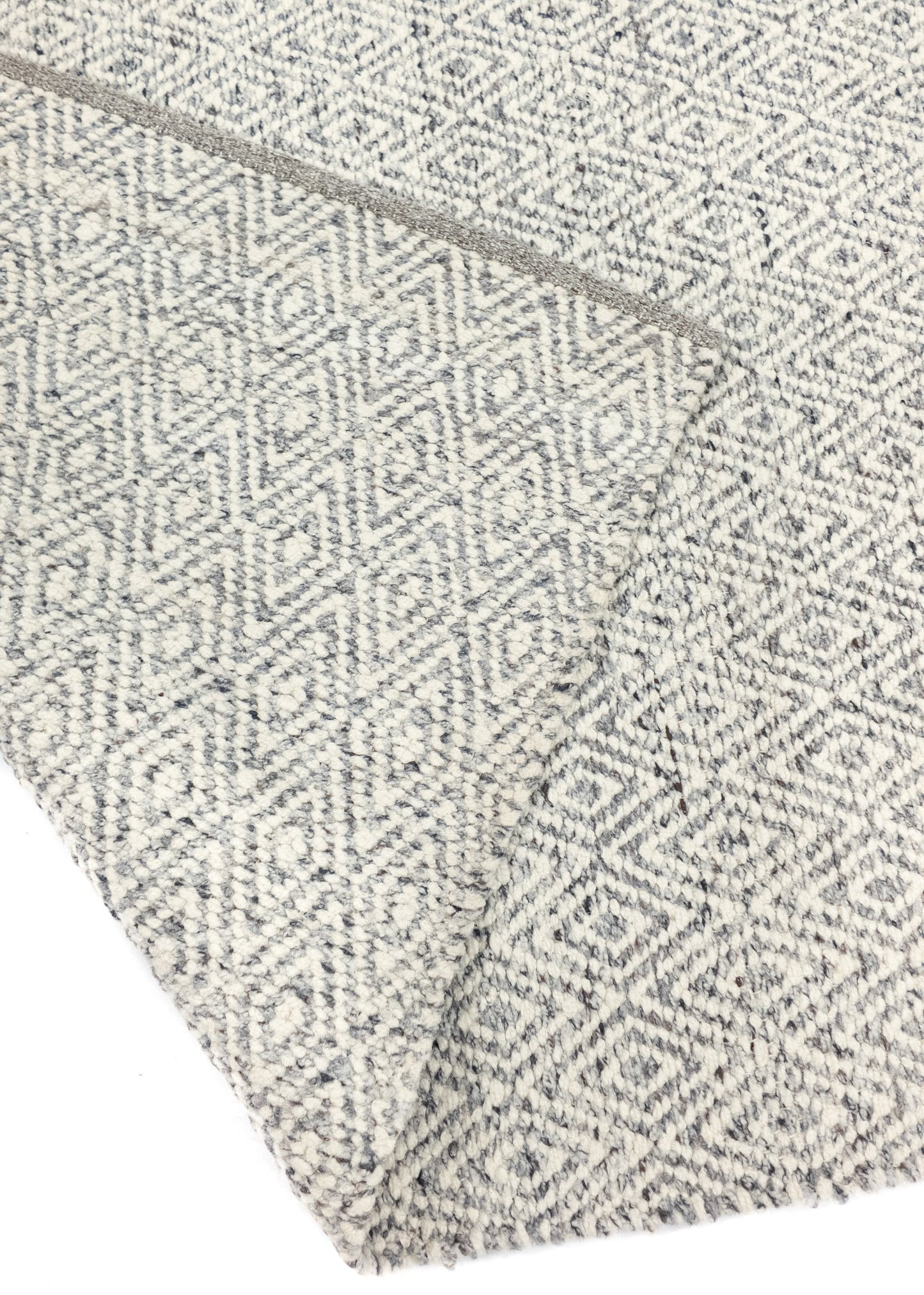 Carpet MOMO Rugs | Fine Baregrain Grey White