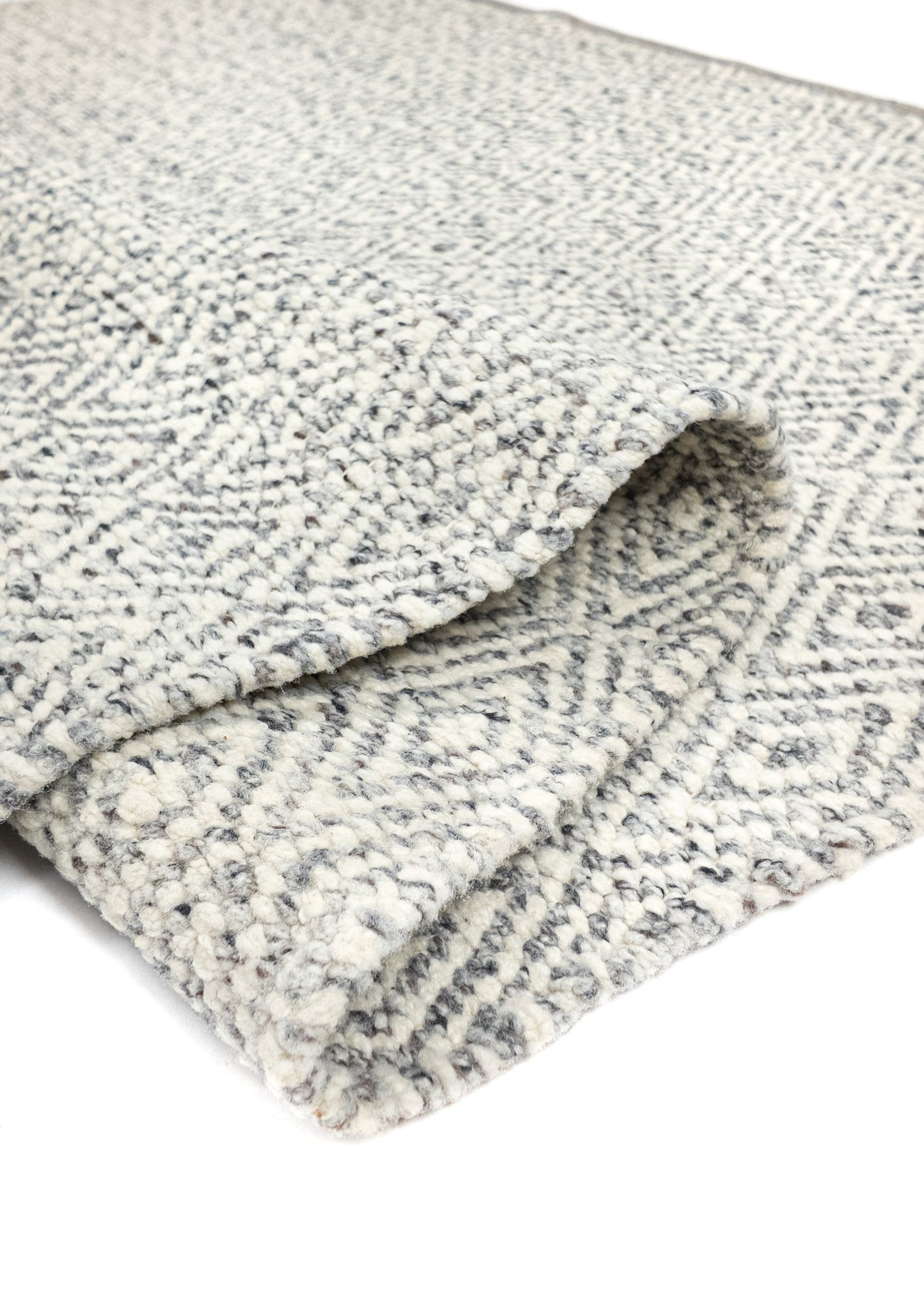 Carpet MOMO Rugs | Fine Baregrain Grey White
