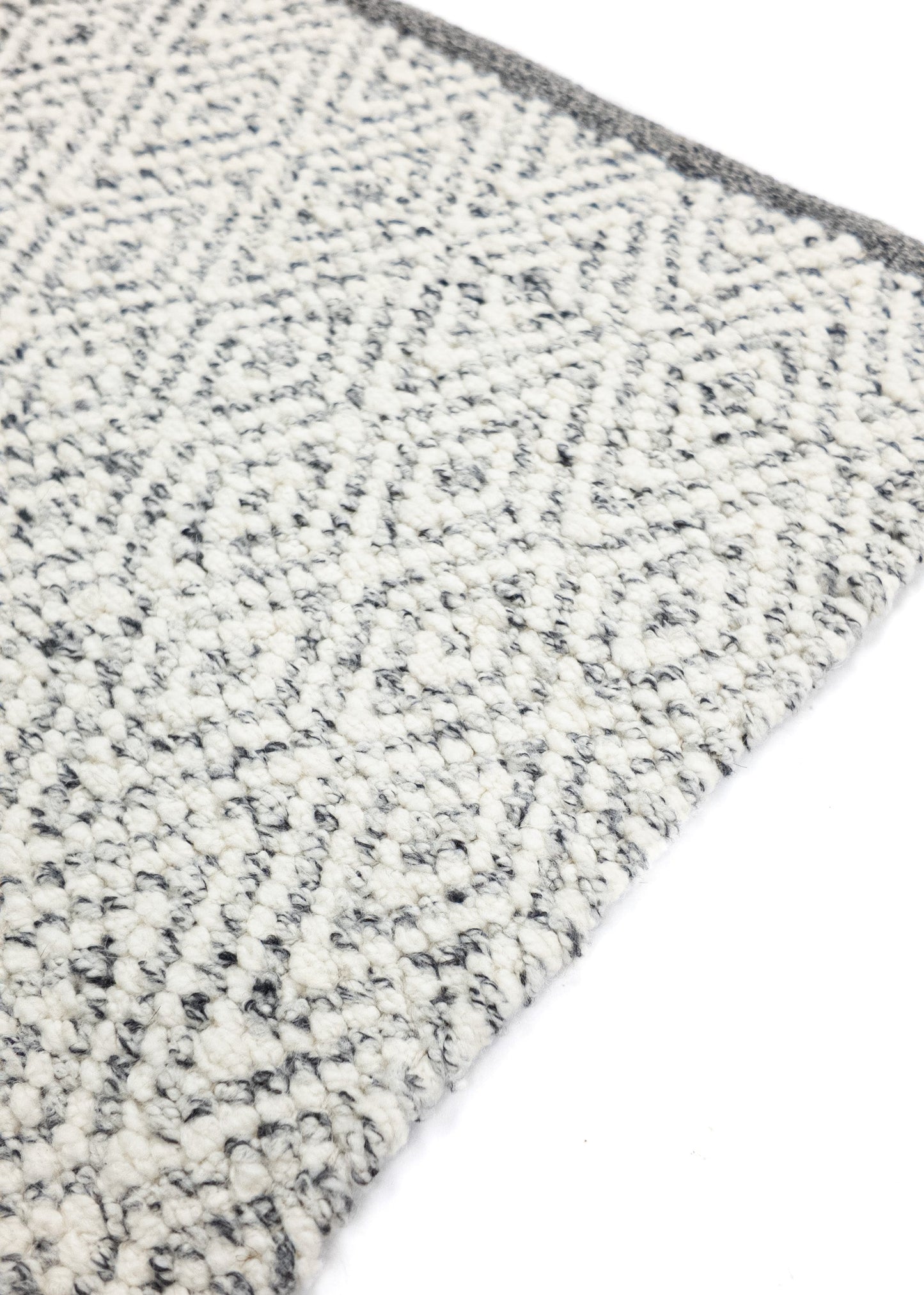 Carpet MOMO Rugs | Fine Baregrain Black White