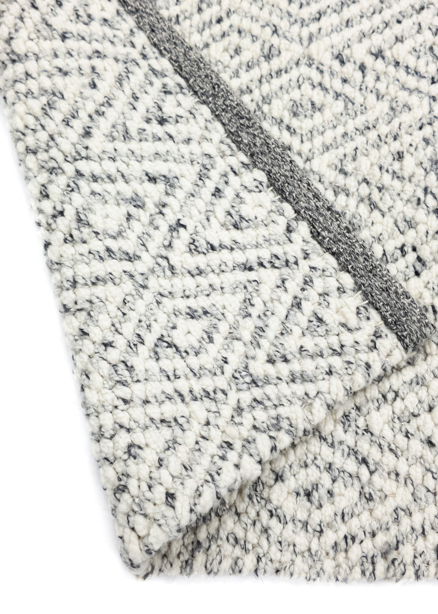 Carpet MOMO Rugs | Fine Baregrain Black White