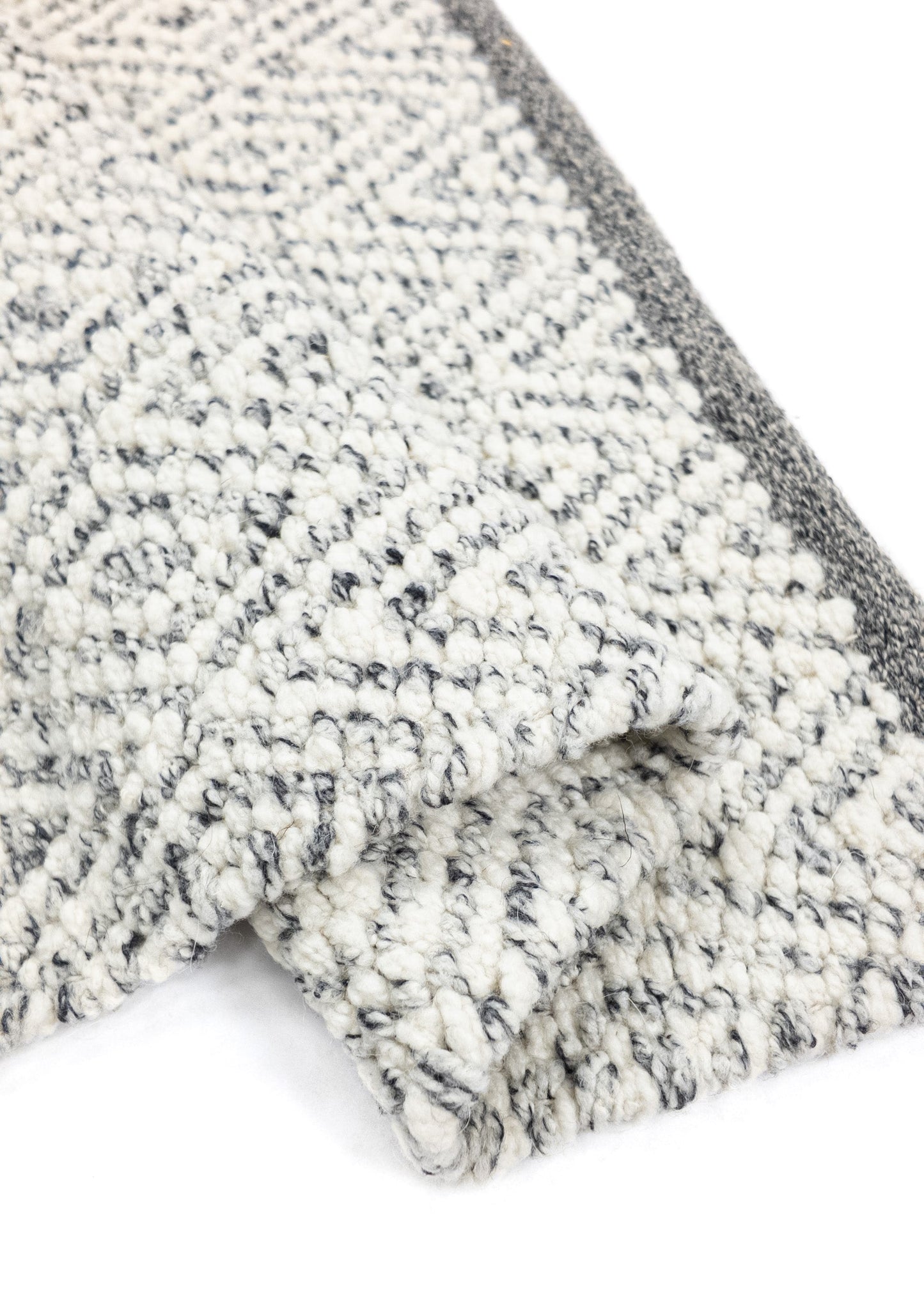 Carpet MOMO Rugs | Fine Baregrain Black White