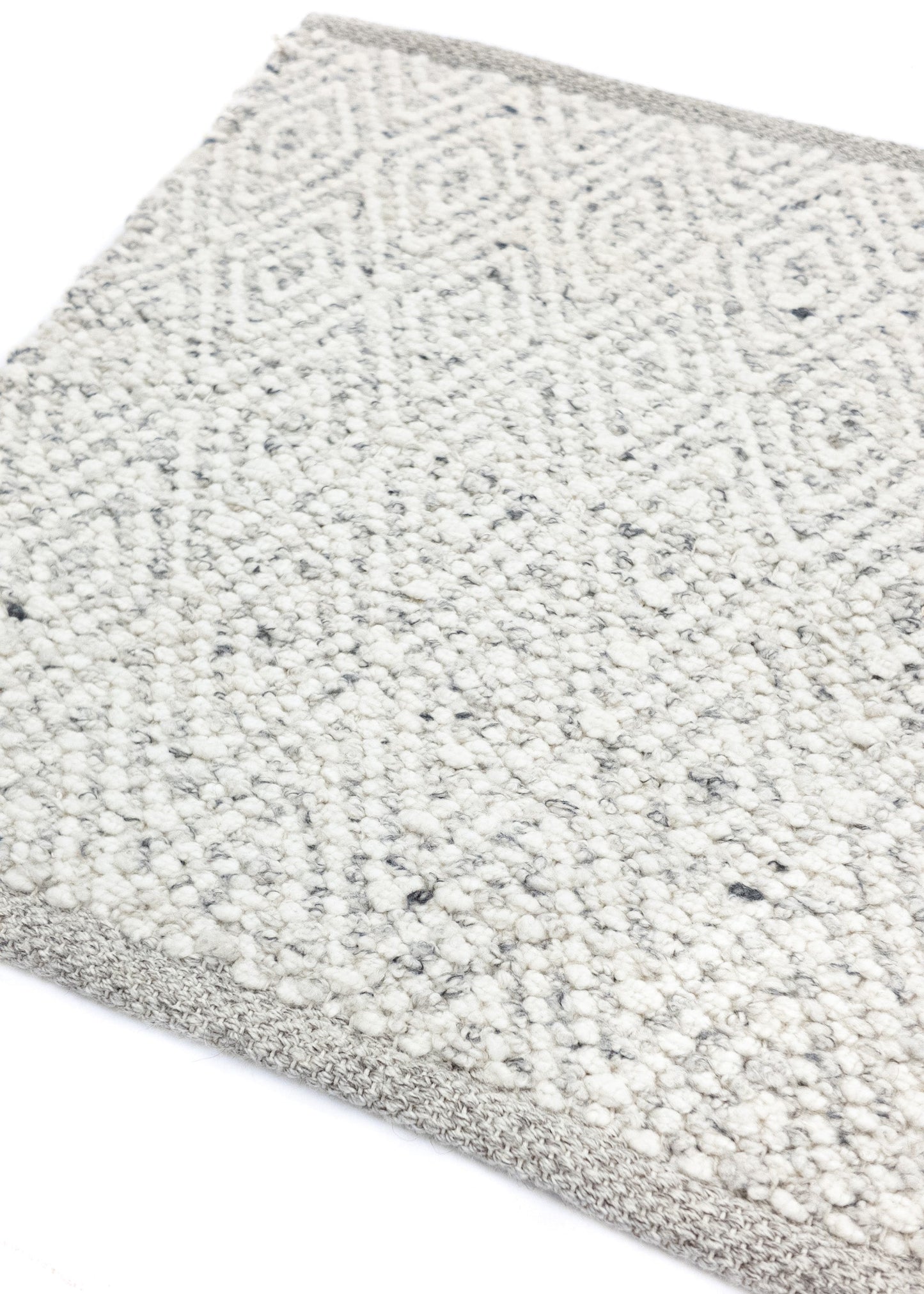 Carpet MOMO Rugs | Fine Baregrain White Grey