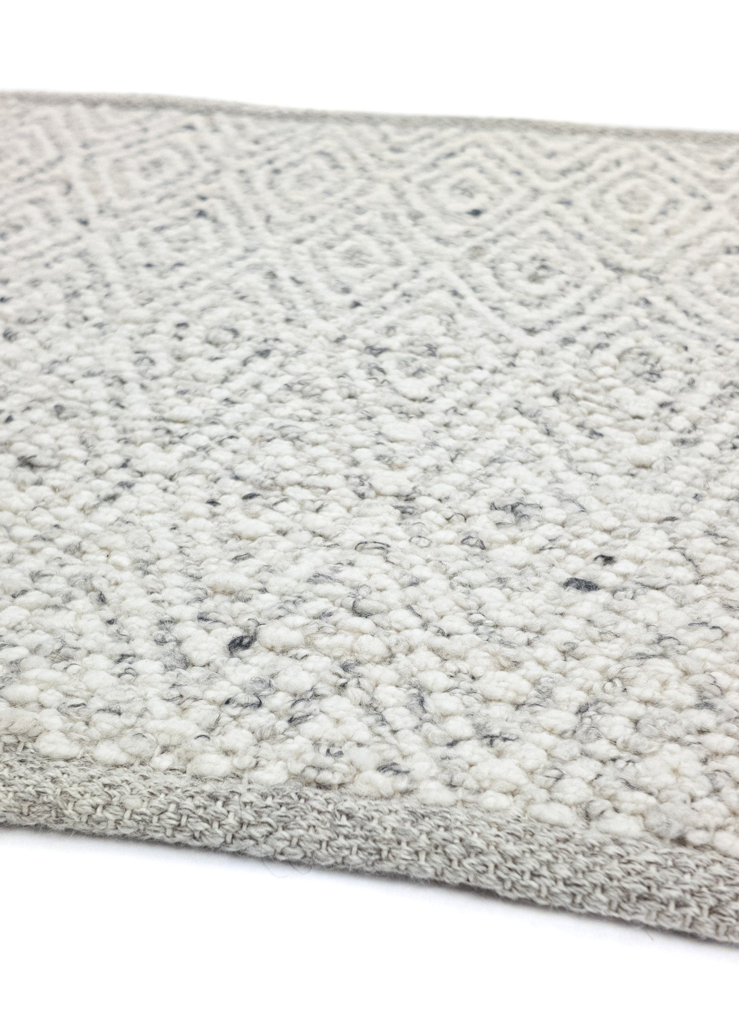 Carpet MOMO Rugs | Fine Baregrain White Grey